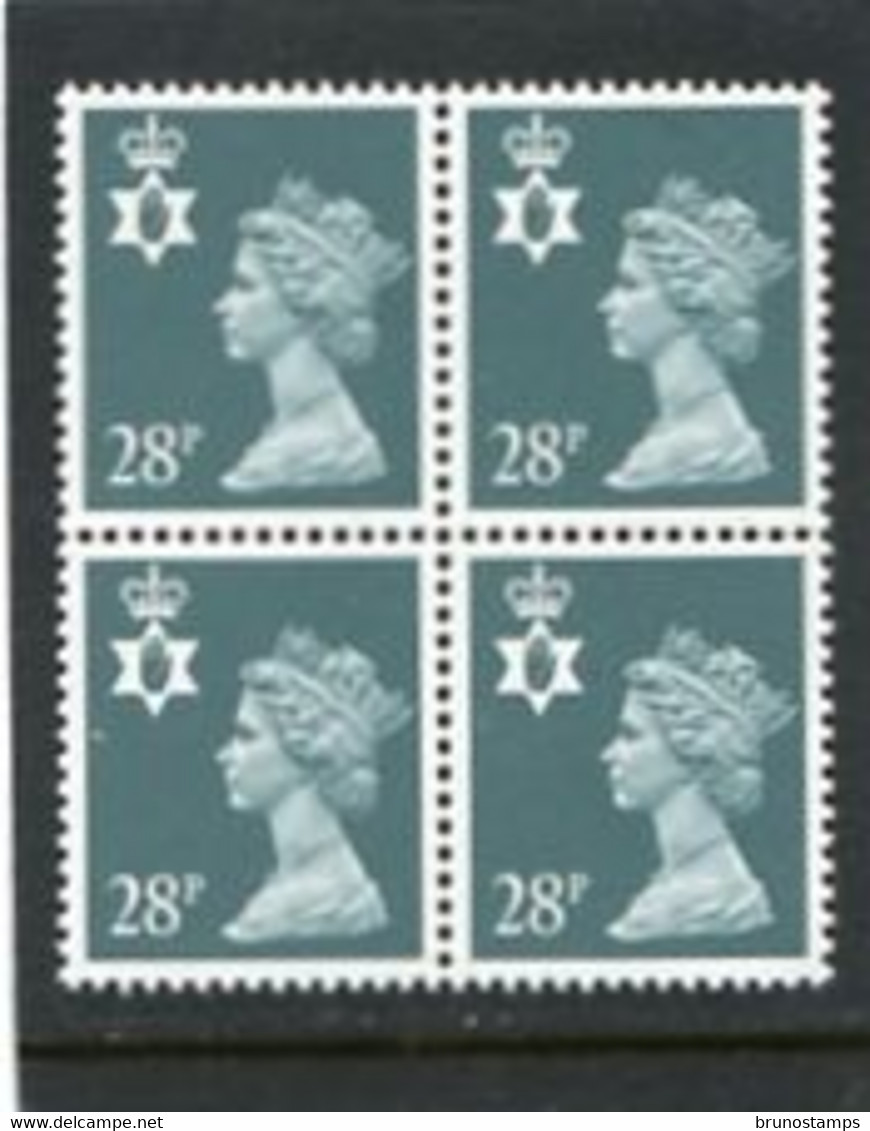 GREAT BRITAIN - 1991  NORTHERN IRELAND  28p  BLOCK OF 4  MINT NH  SG NI63 - Zonder Classificatie