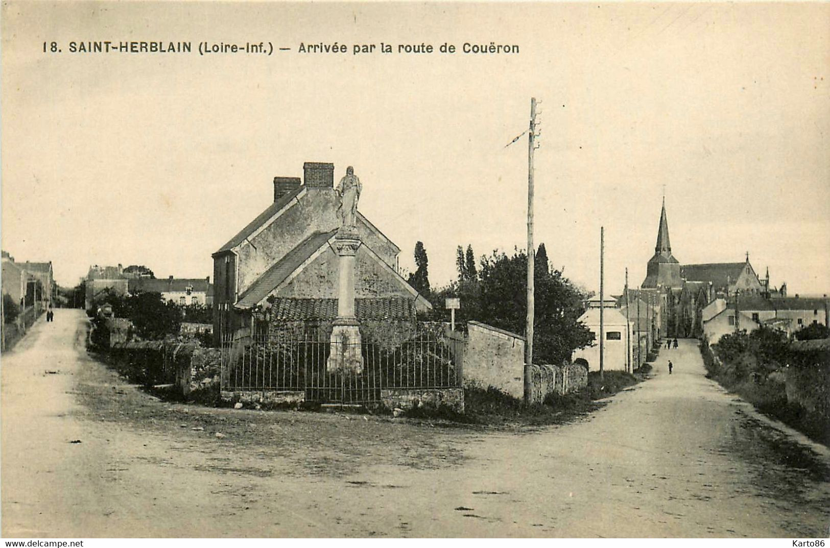 St Herblain * Arrivée Par La Route De Couëron * Calvaire - Saint Herblain