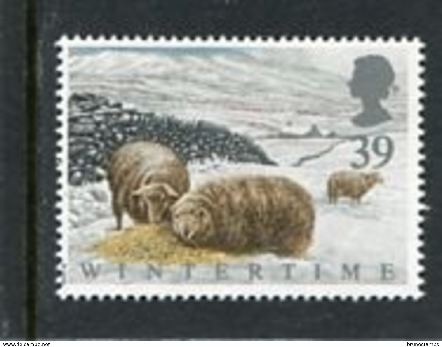 GREAT BRITAIN - 1992  39p  WINTER  MINT NH - Unclassified
