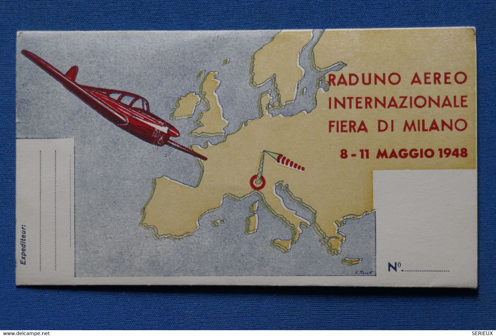 AS 1 SUISSE    BELLE   LETTRE 1948  RALLY  AERIEN INTERNATIONAL LUGANO   POUR  MILAN ITALIA+AFFRANCH. PLAISANT - Other & Unclassified