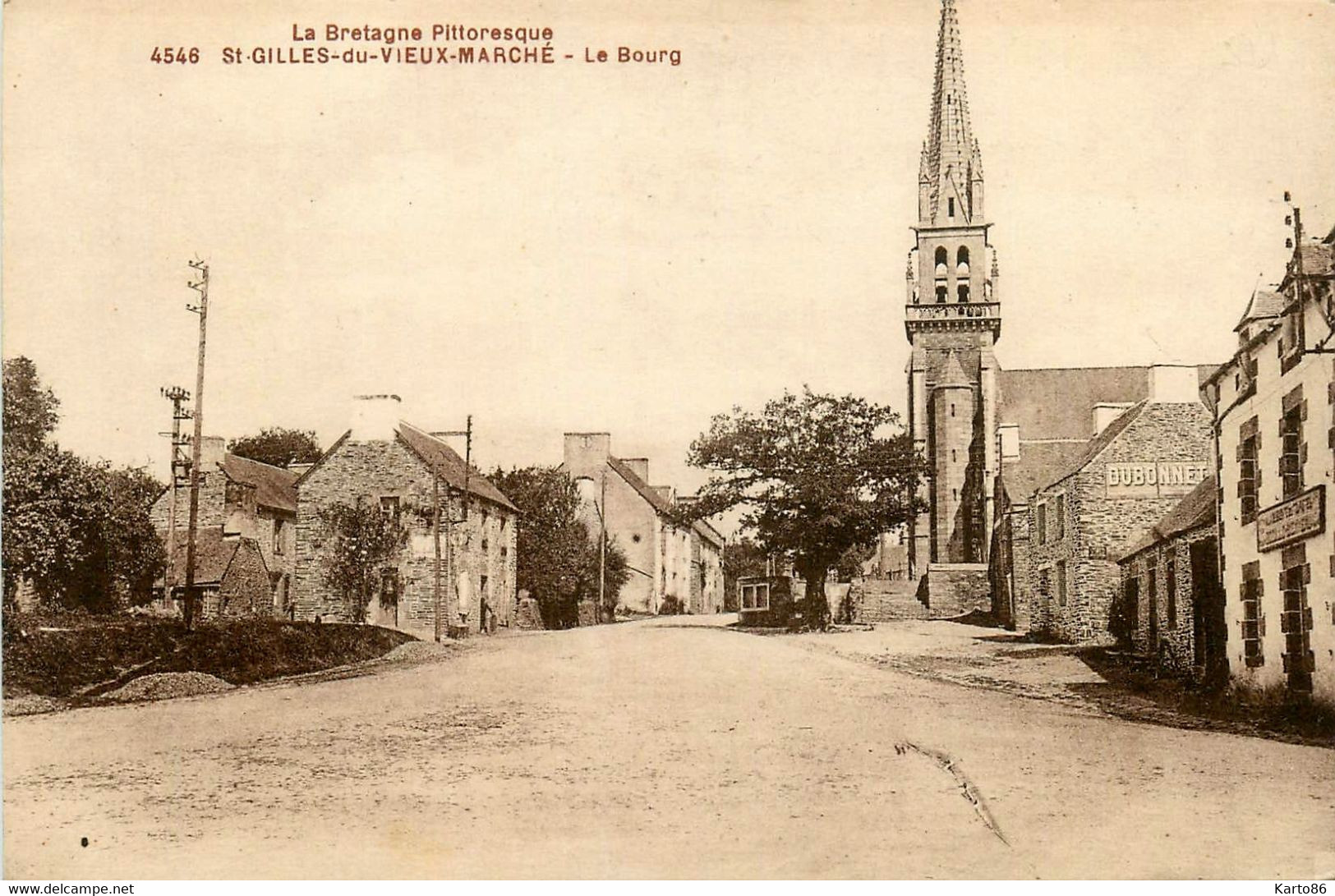 St Gilles Du Vieux Marché * Rue Et Vue Sur Le Bourg - Saint-Gilles-Vieux-Marché