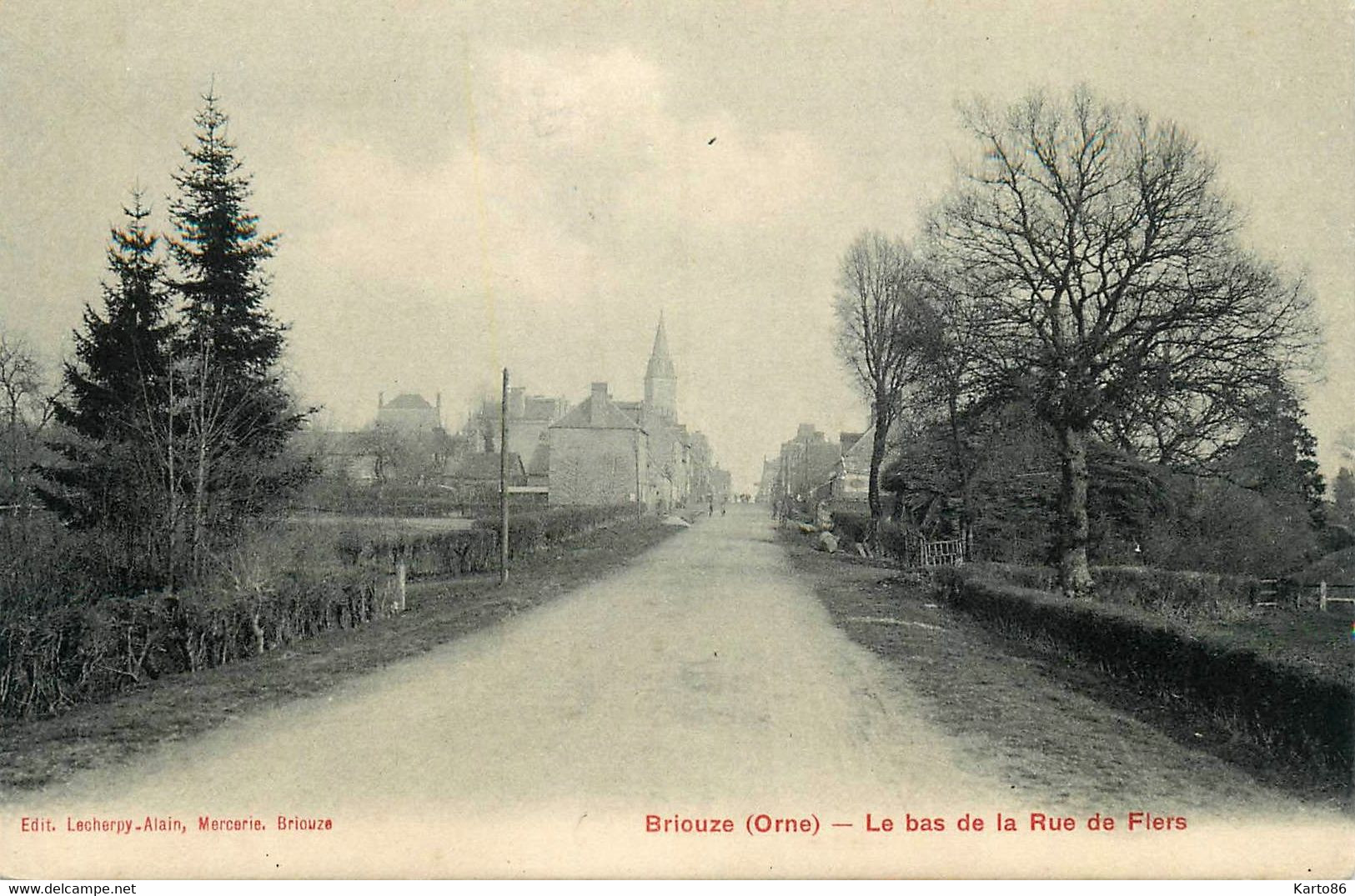 Briouze * Le Bas De La Rue De Flers - Briouze