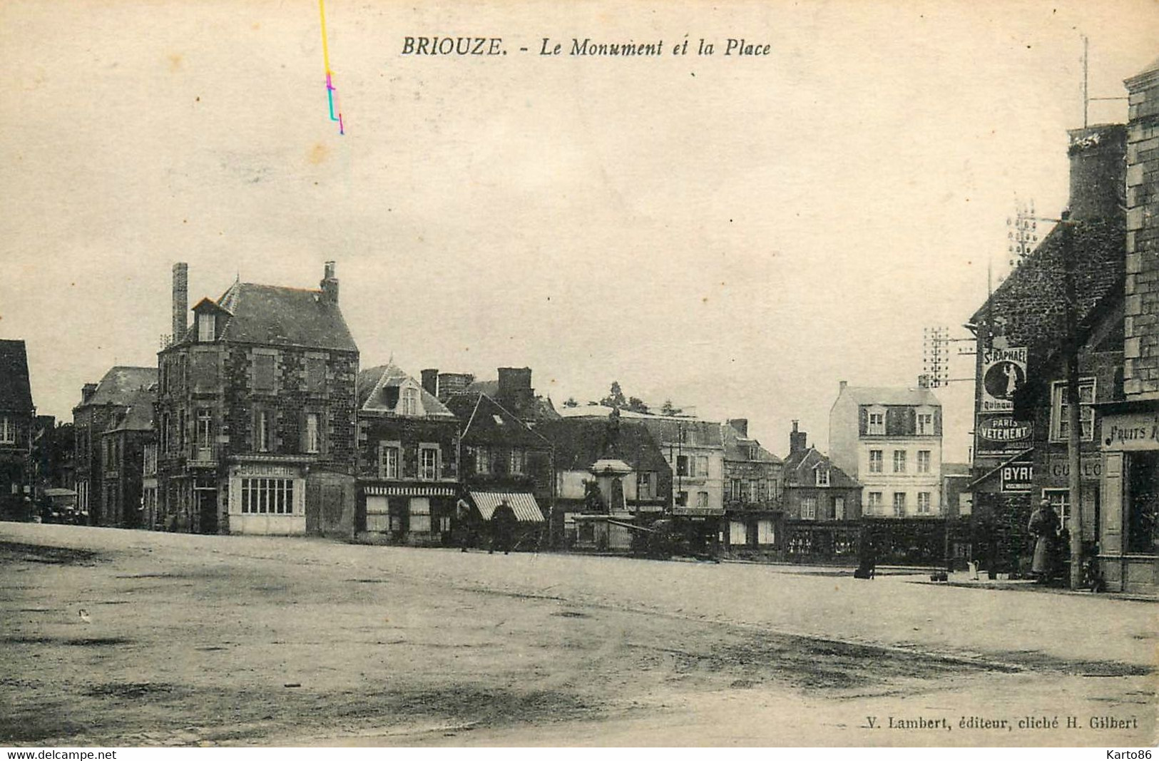 Briouze * La Place Et Le Monument * Boucherie - Briouze