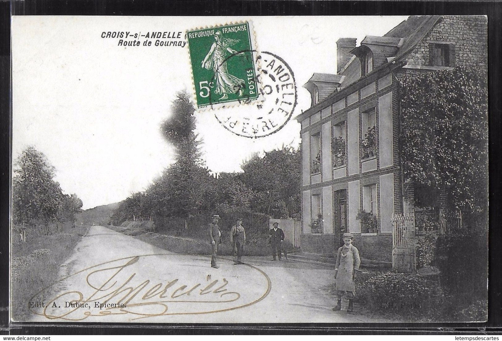 CPA 27 - Croisy-sur-Andelle, Route De Gournay - Other & Unclassified