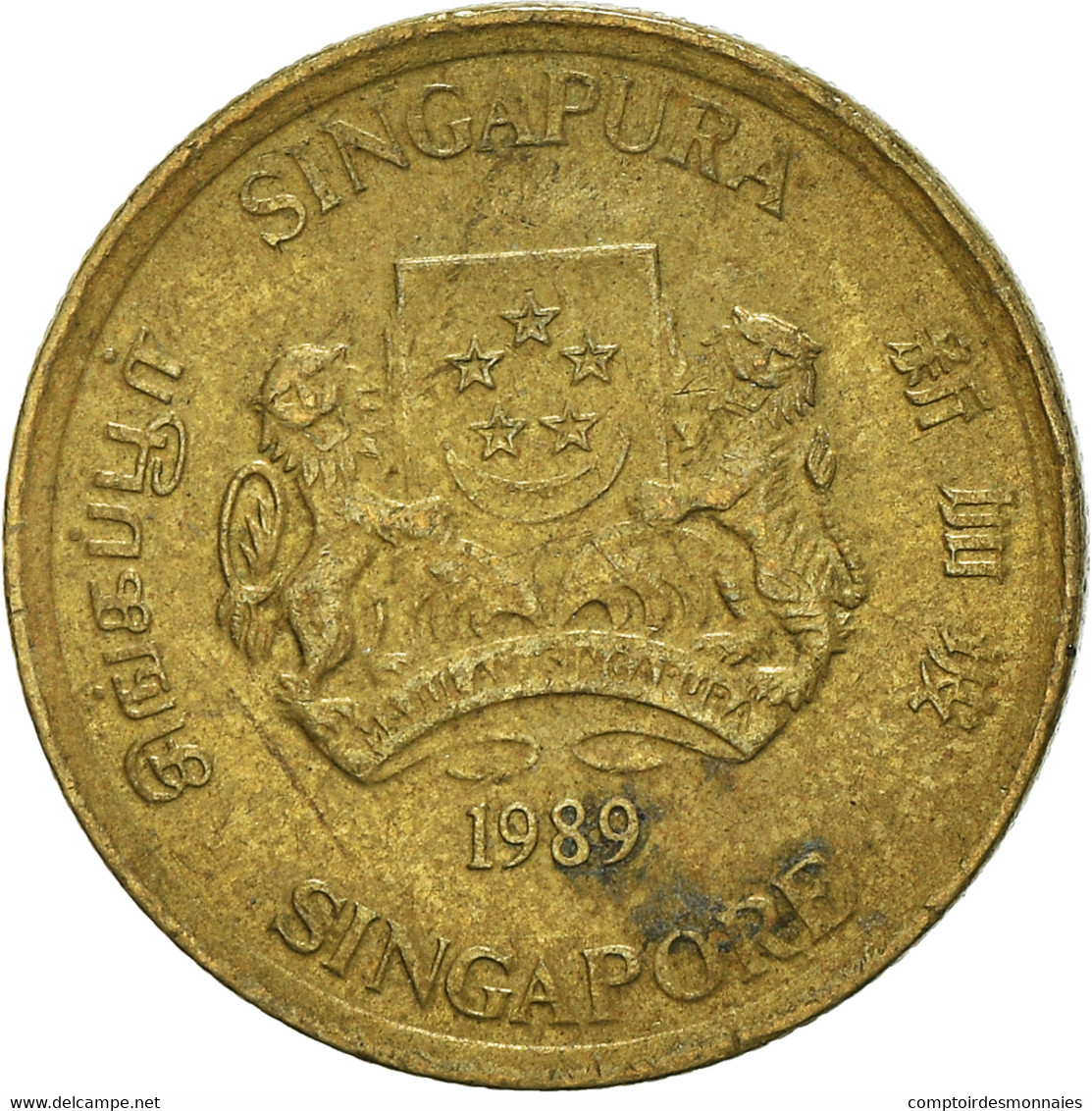 Monnaie, Singapour, 5 Cents, 1989 - Singapour