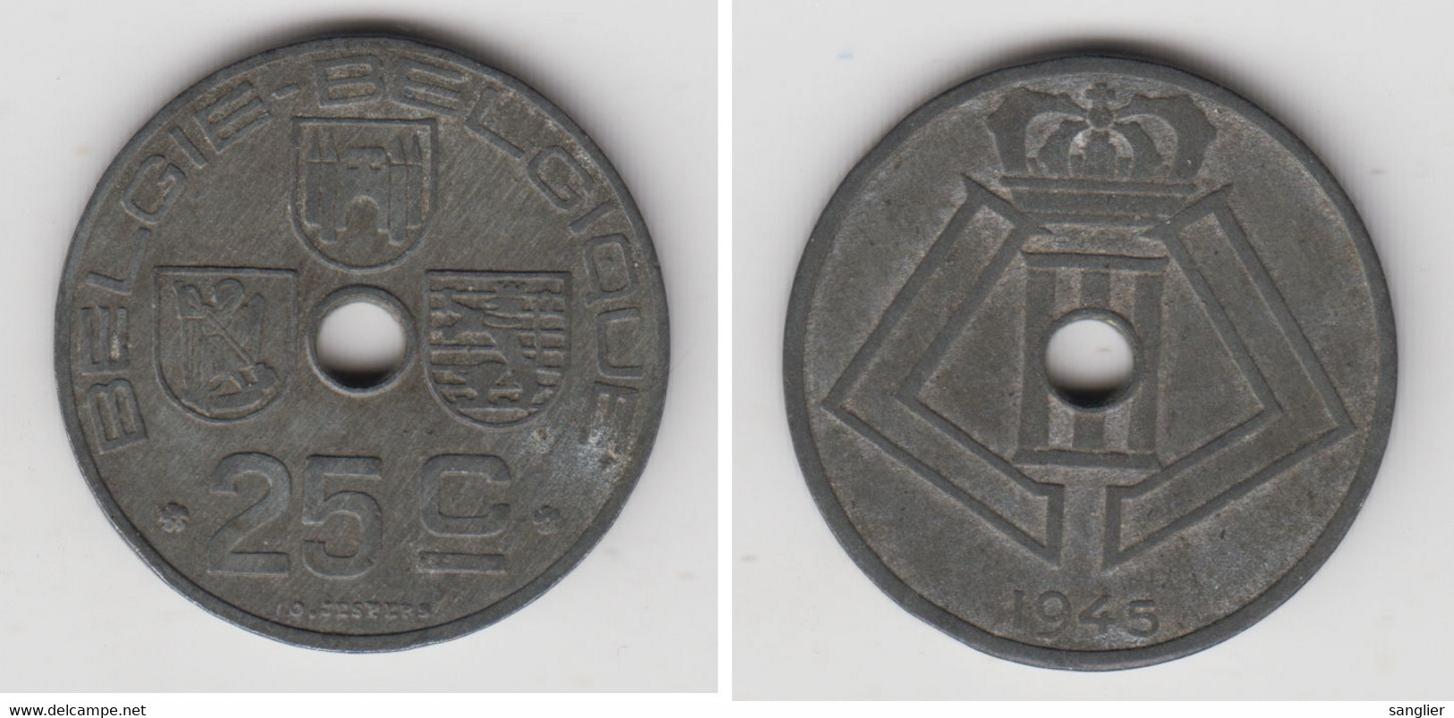 25 CENTIMES 1945 FL-FR - 25 Cents