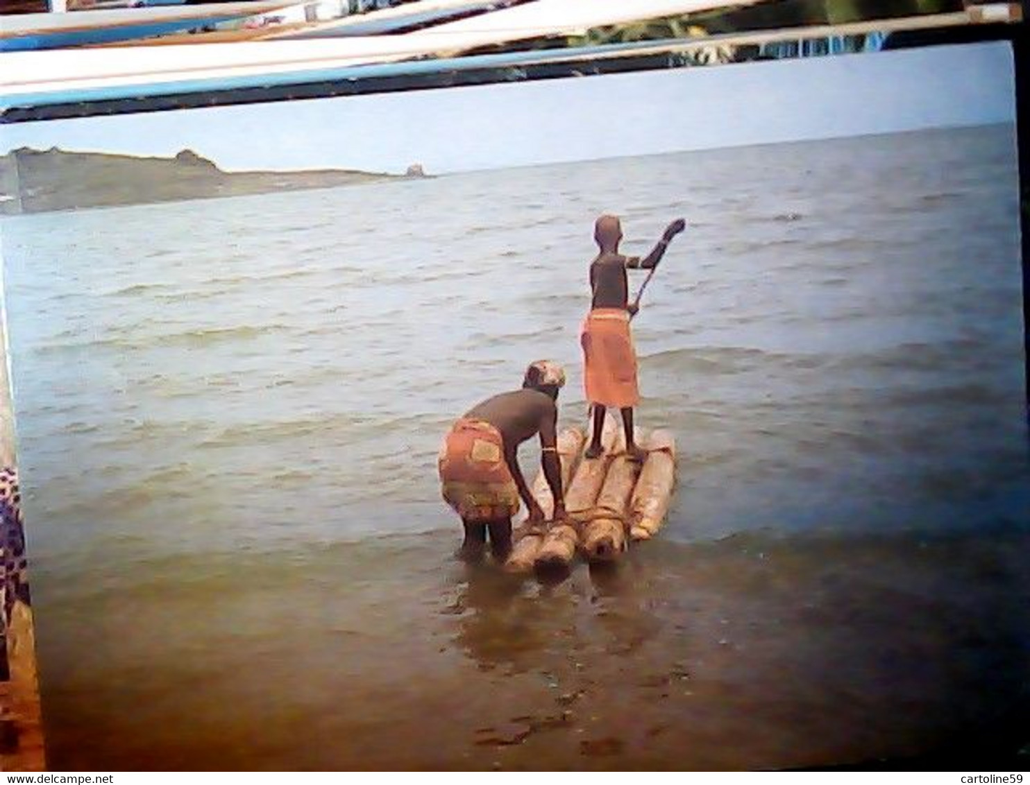 Afrique KENIA KENYA - EL MOLO PESCA ZATTERA FISH  FISHERMAN  VB1988  IN5628 - Kenya