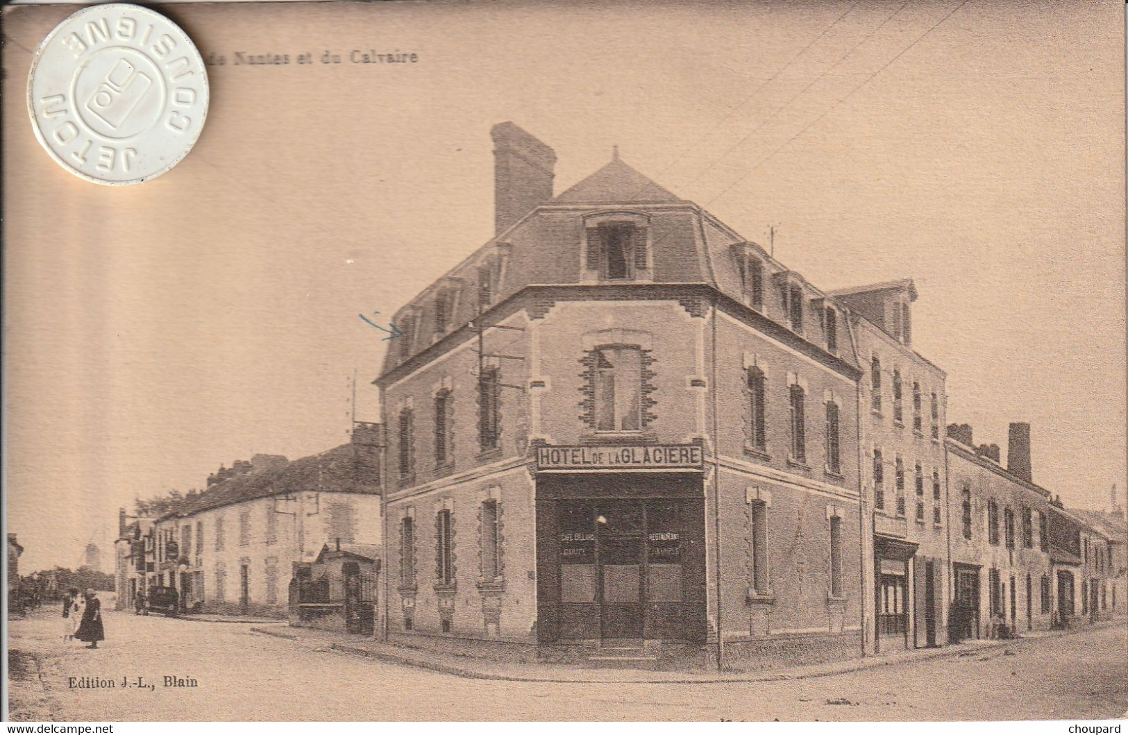 44 - Carte Postale Ancienne De  BLAIN    Rue De Nantes Et Du Calvaire - Blain
