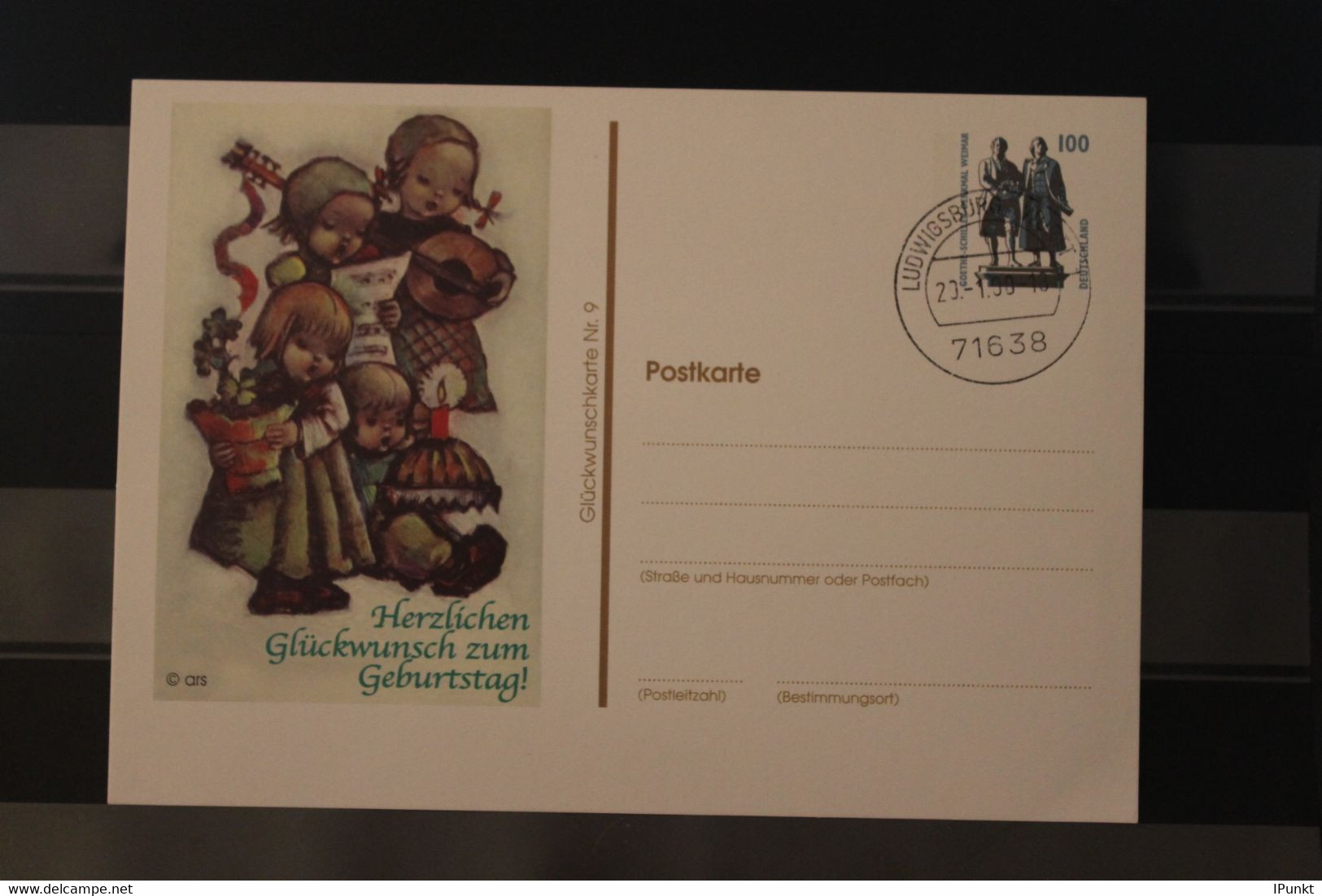 Deutschland Ganzsache  Glückwunschkarte Nr. 9; 1999 - Private Postcards - Used