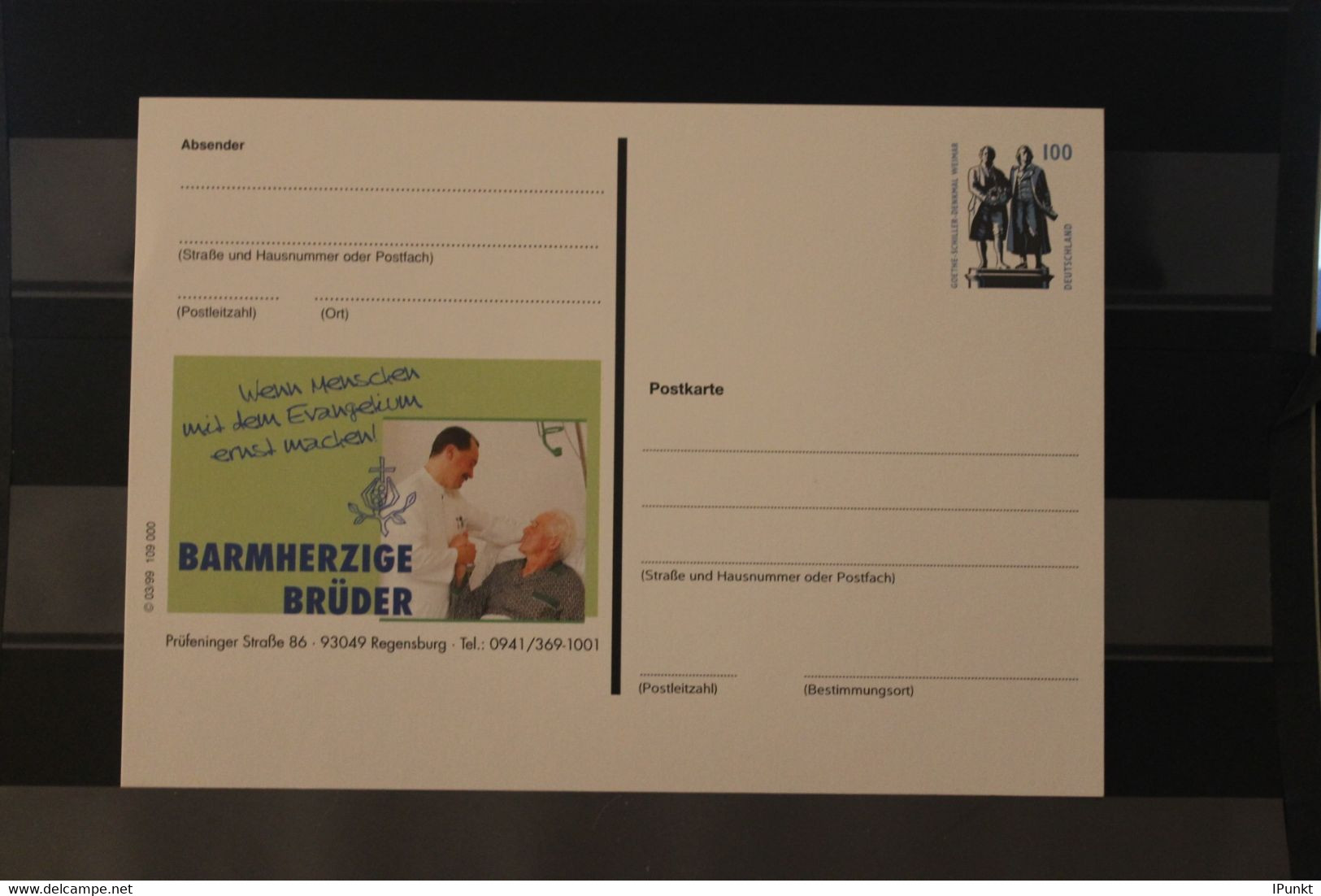 Deutschland 1999, Ganzsache  Barmherzige Brüder, 03/99 - Cartes Postales Privées - Neuves