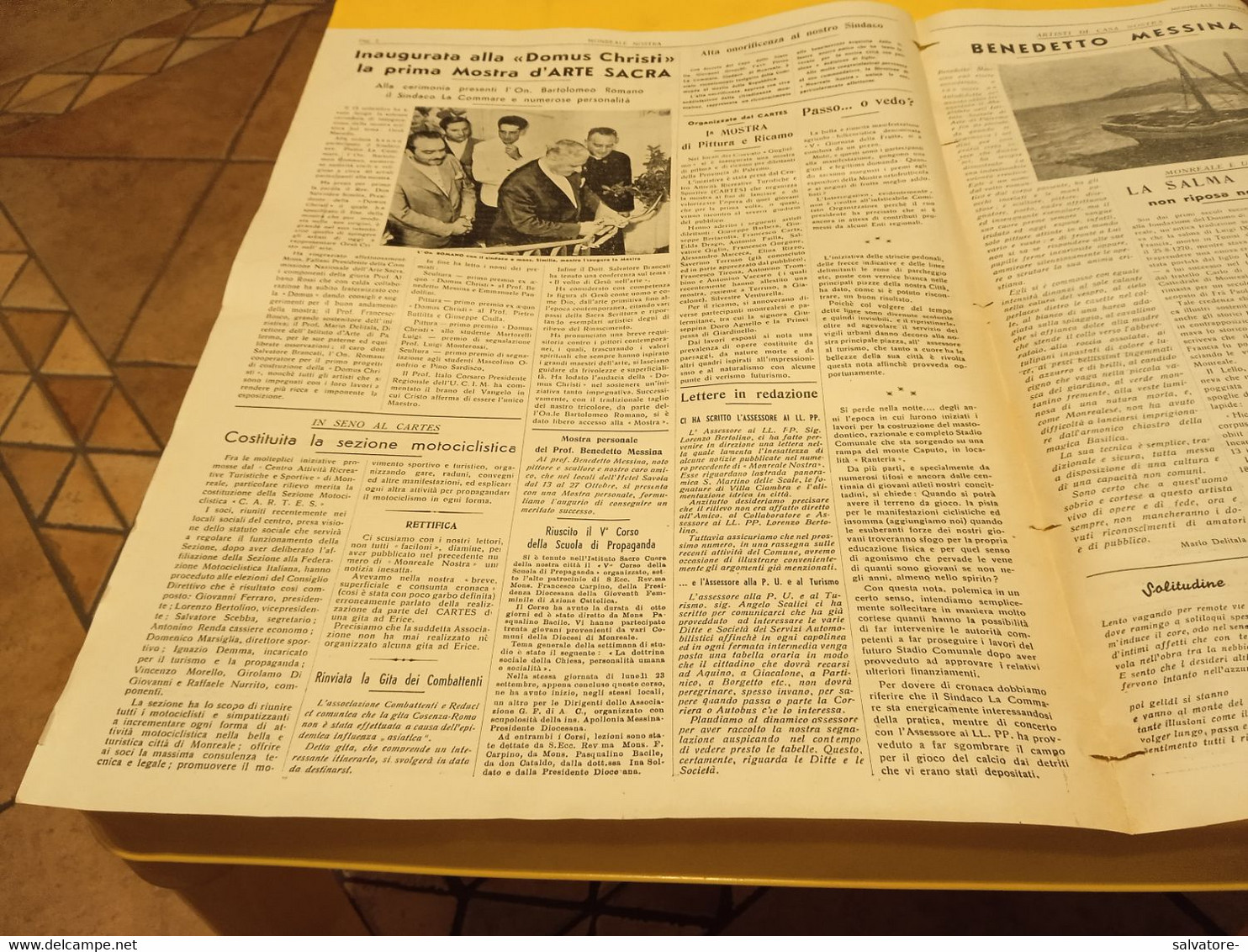 MONREALE NOSTRA- PERIODICO TURISTICO CULTURALE ANNO 1 NUMERO 2-3  - SETT.-OTT. 1957 - First Editions