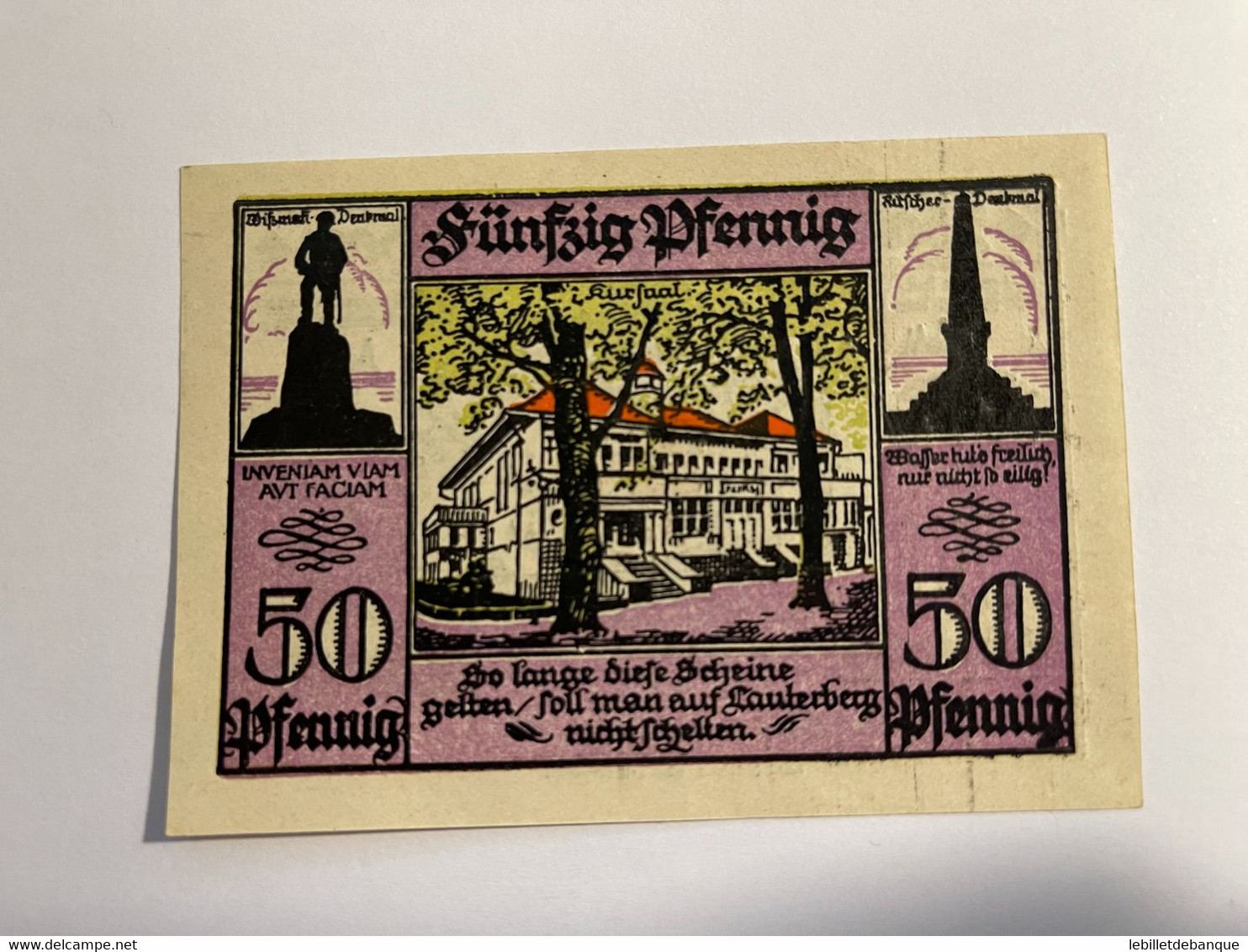 Allemagne Notgeld Lauterberg 50  Pfennig - Collections
