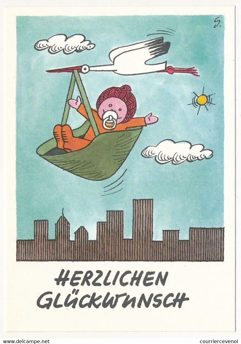 Série 10 CPM - "Postkartenserie" Allemagne de l'Est, divers humoristiques