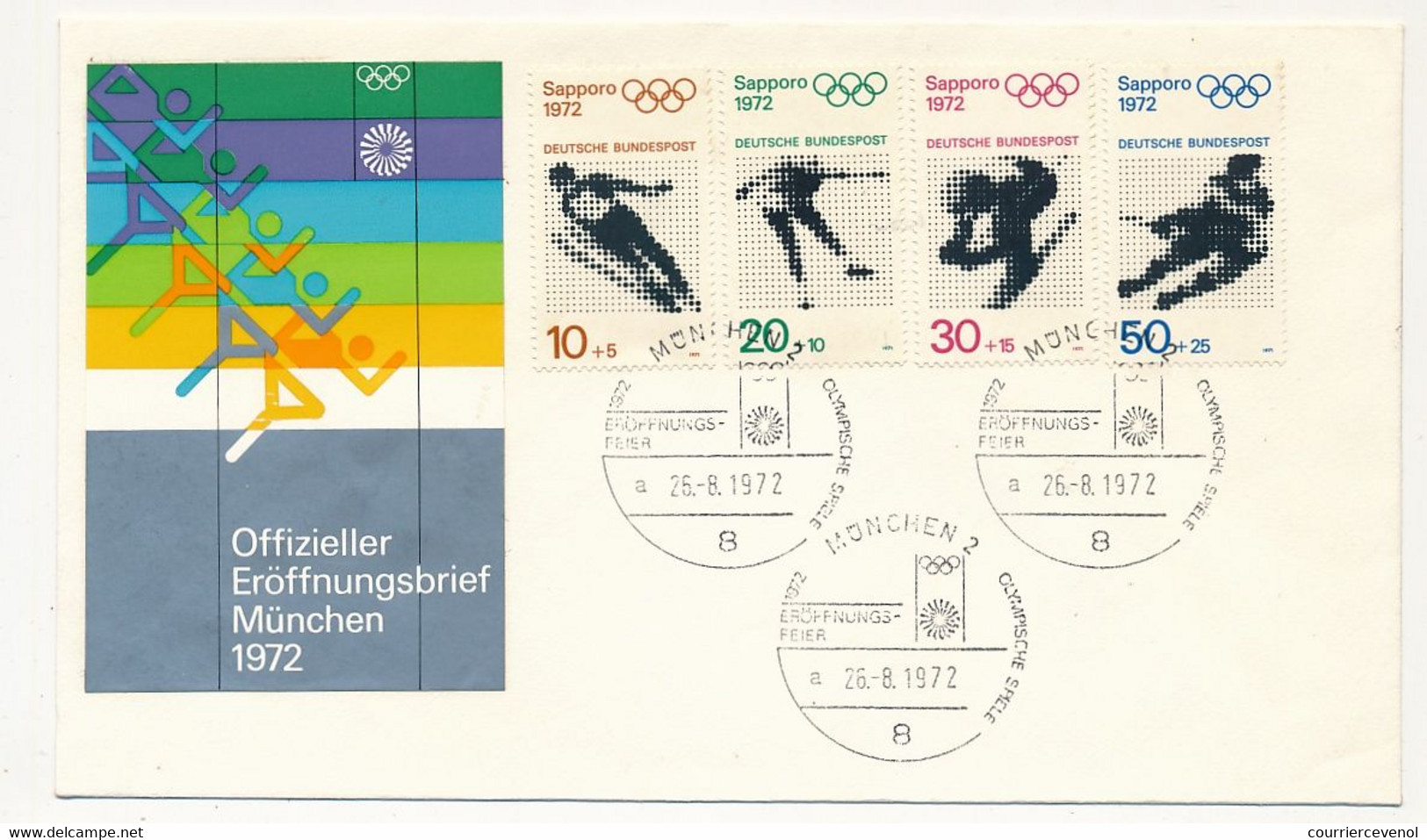 ALLEMAGNE - 12 Documents Thème Jeux Olympiques, TB état - Sonstige & Ohne Zuordnung