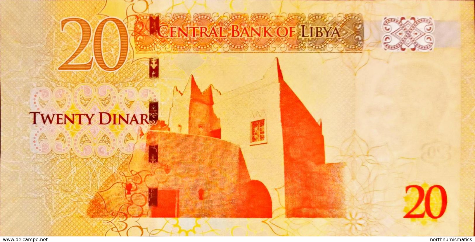 Libya 20 Dinars 20/1 Replacement Unc - Libya