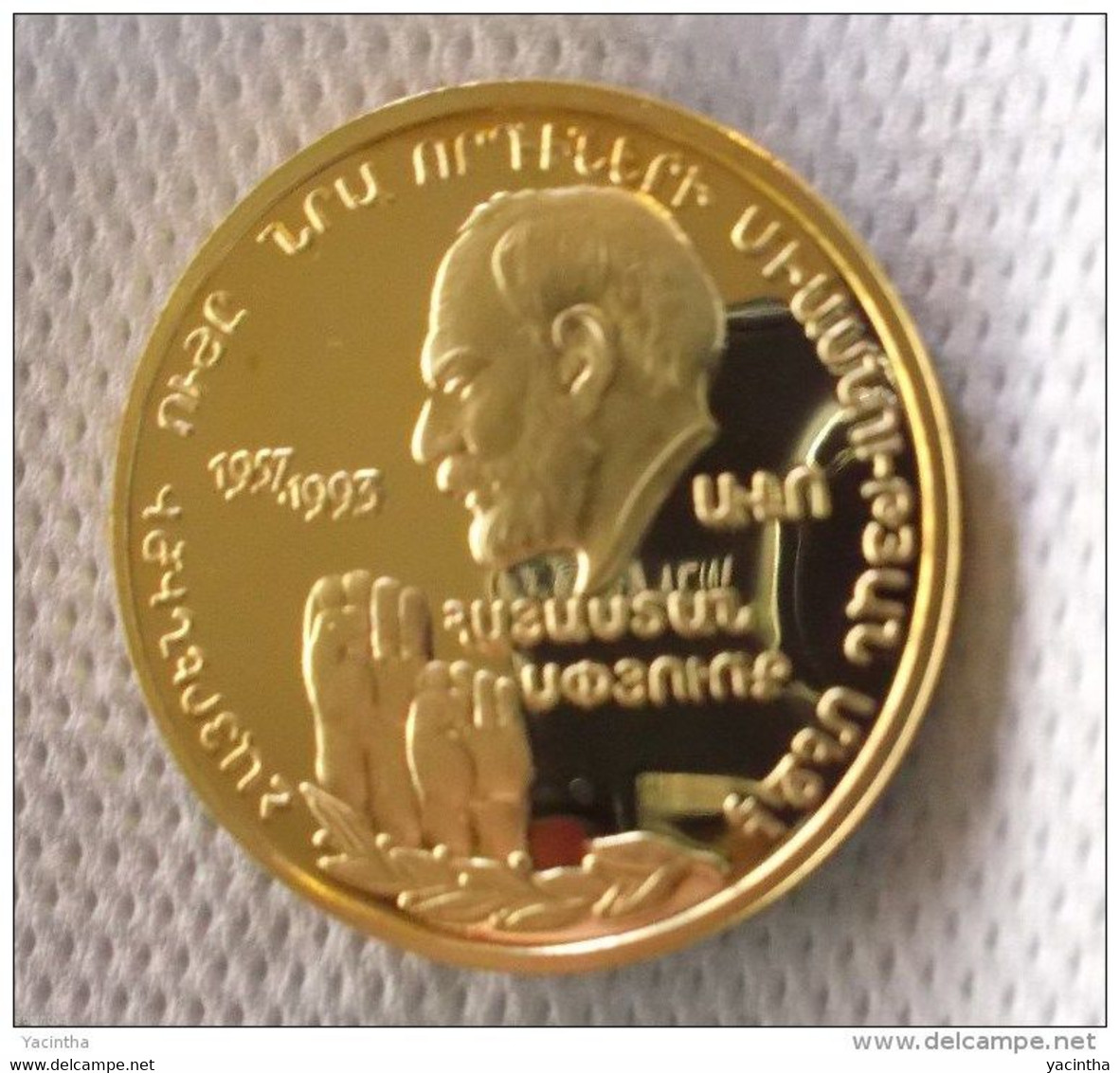 @Y@   Nagorno Karabakh / Armenia 1998 Hero 25000 Drams Gild Silver Coin,Proof - Nagorno-Karabakh