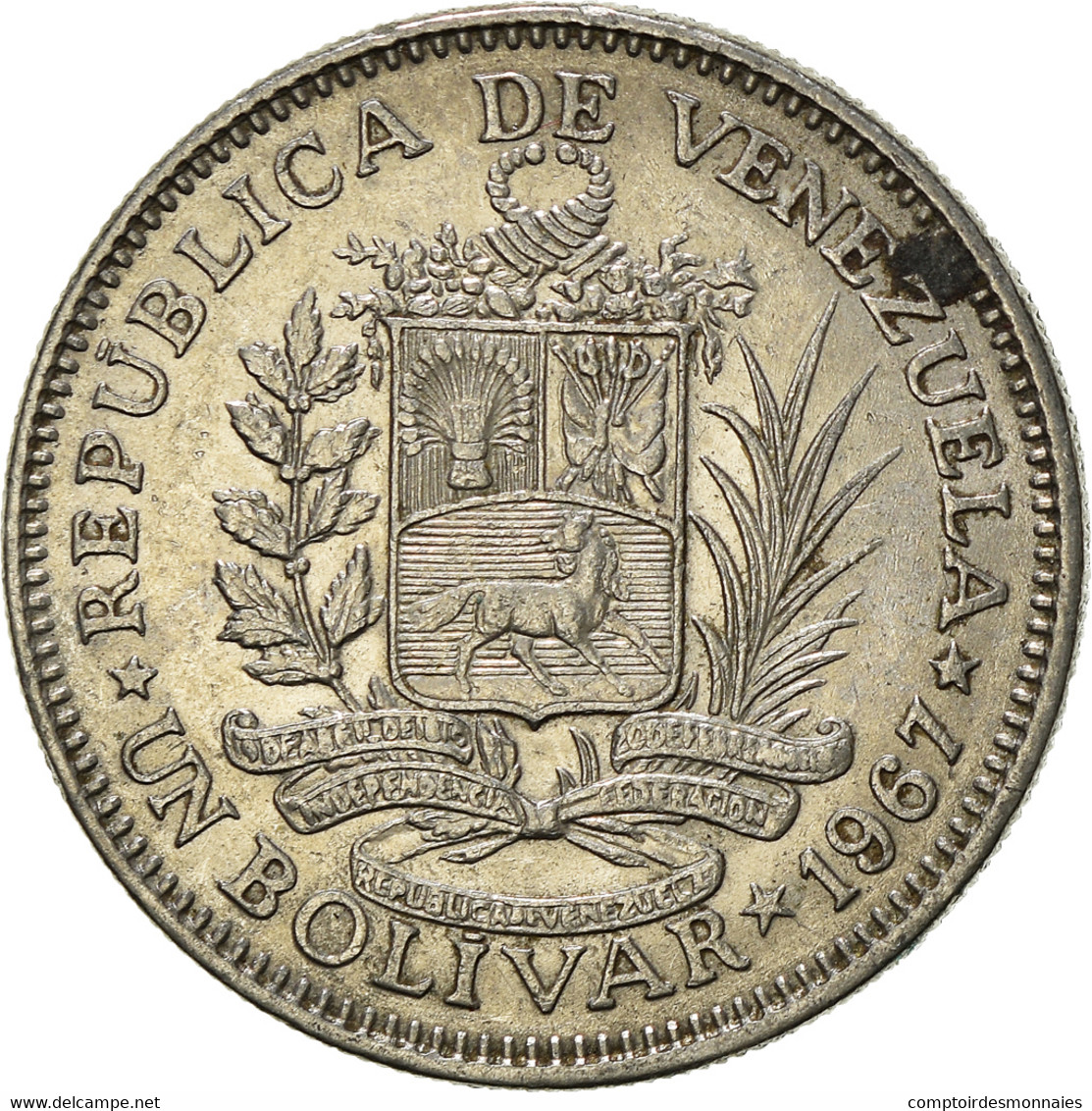 Monnaie, Venezuela, Bolivar, 1967 - Venezuela