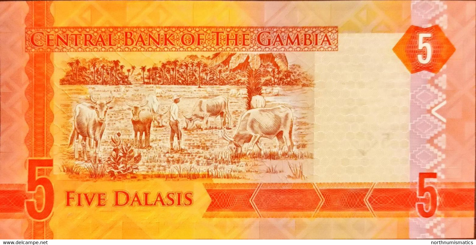 Gambia 5 DalasiS Z Replacement Unc - Gambia