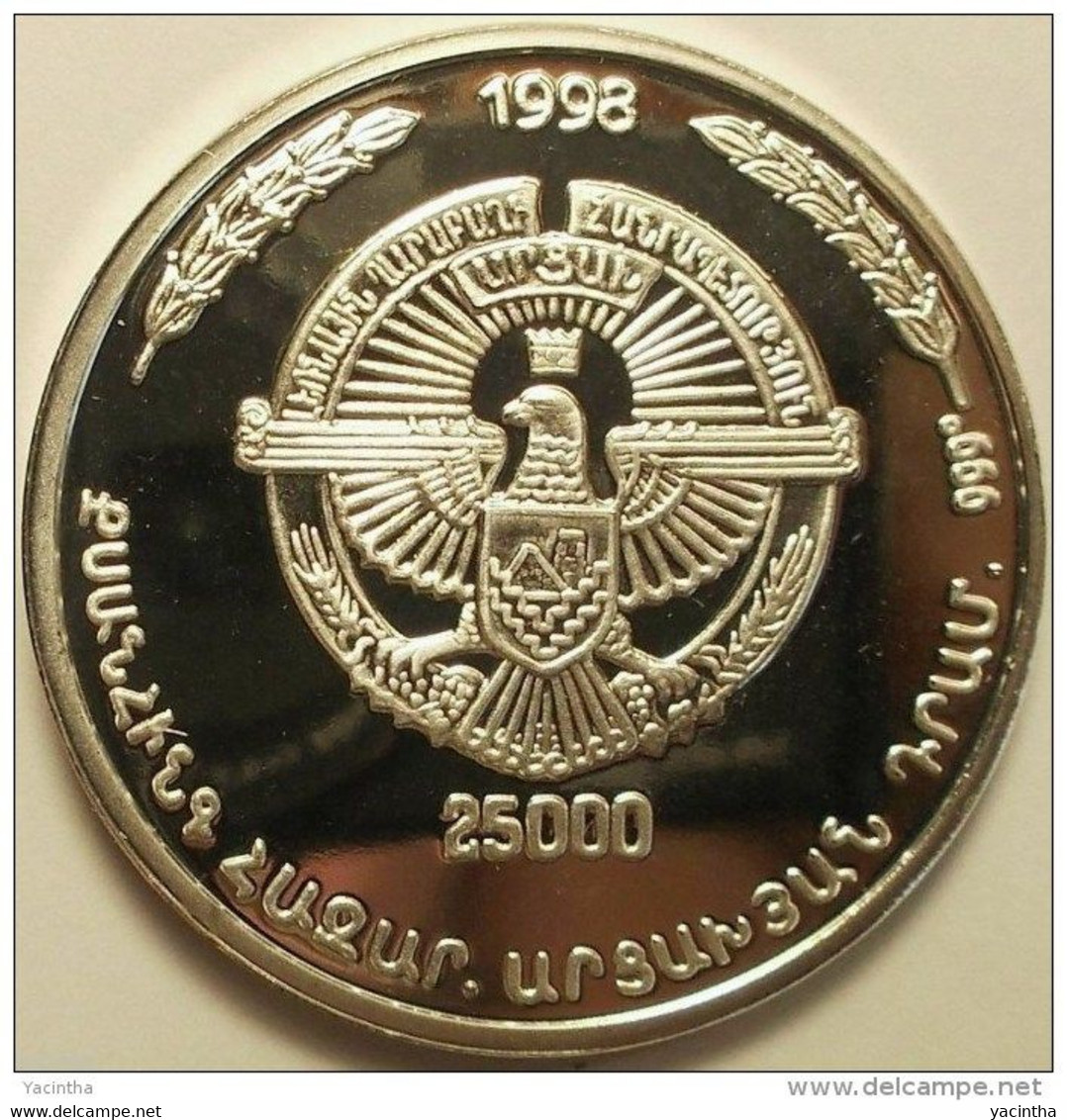 @Y@   Nagorno Karabakh Armenia 25000 Drams 1998 Proof Silver "Monte Melkonian"     Proof - Nagorno-Karabakh