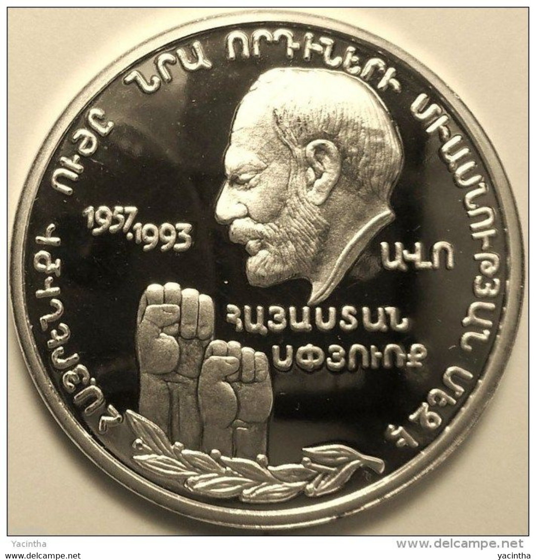 @Y@   Nagorno Karabakh Armenia 25000 Drams 1998 Proof Silver "Monte Melkonian"     Proof - Nagorno-Karabakh