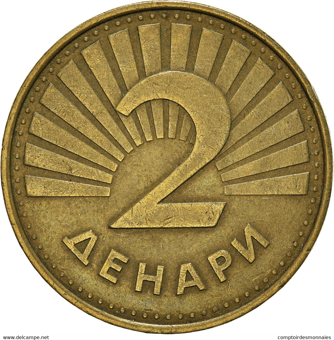 Monnaie, Macédoine, 2 Denari, 2001 - Macédoine Du Nord