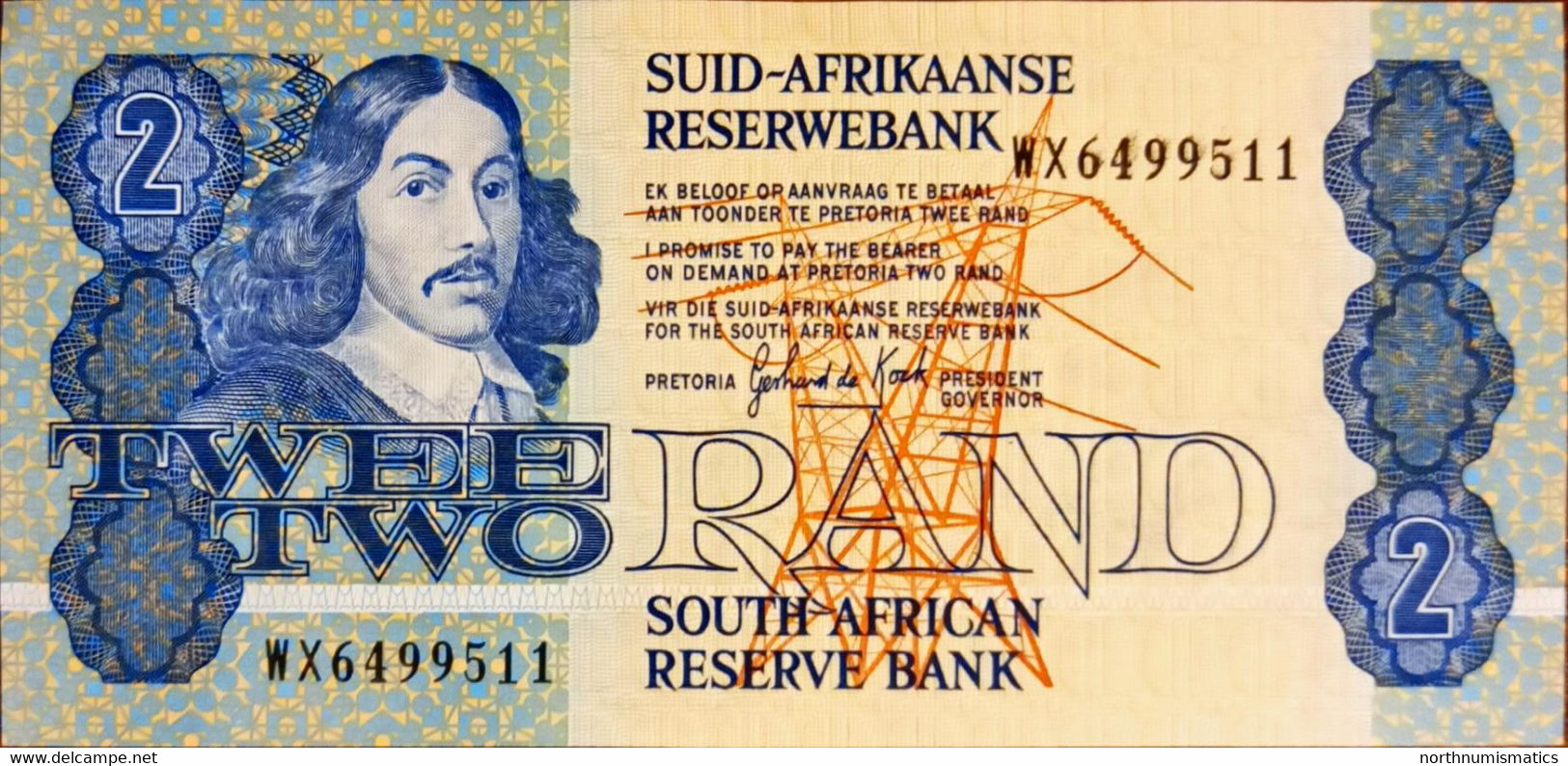 South Africa 2 Rand WX Replacement  Unc - Afrique Du Sud