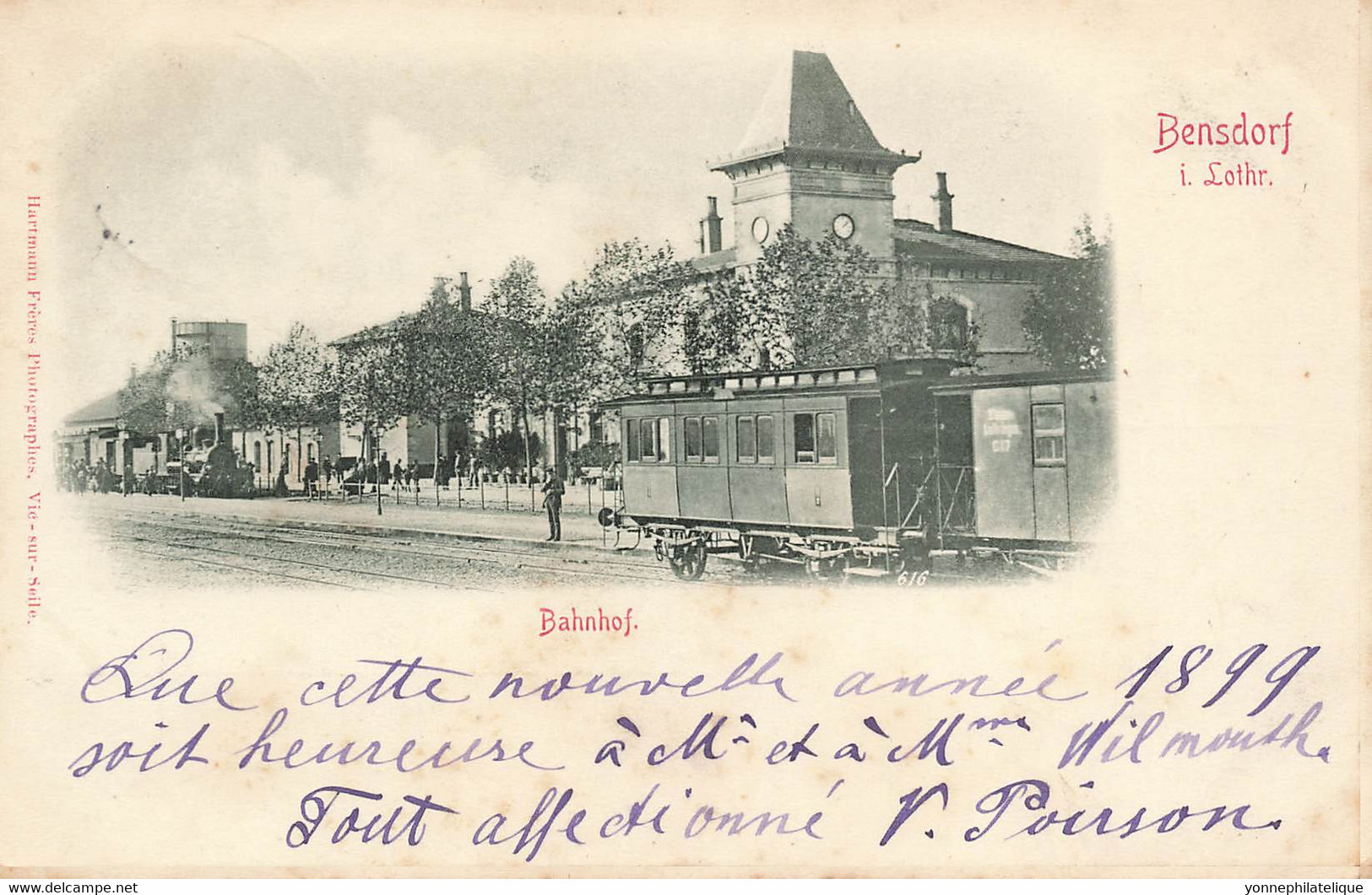 57 - MOSELLE - BENSDORF - Gare - 1899~ Superbe (10043) - Sonstige & Ohne Zuordnung