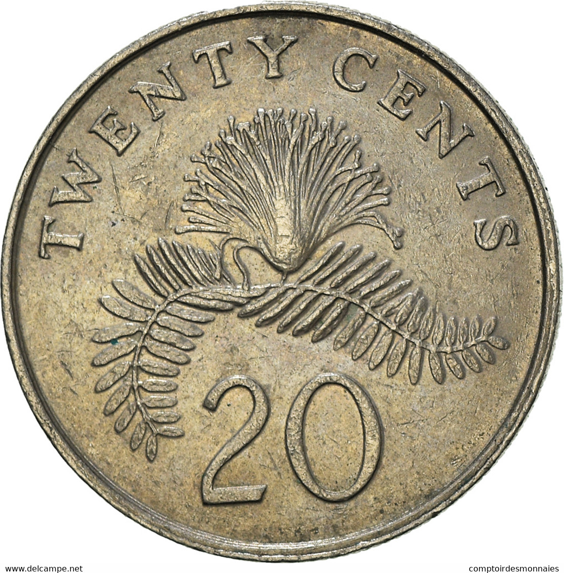 Monnaie, Singapour, 20 Cents, 1987 - Singapour