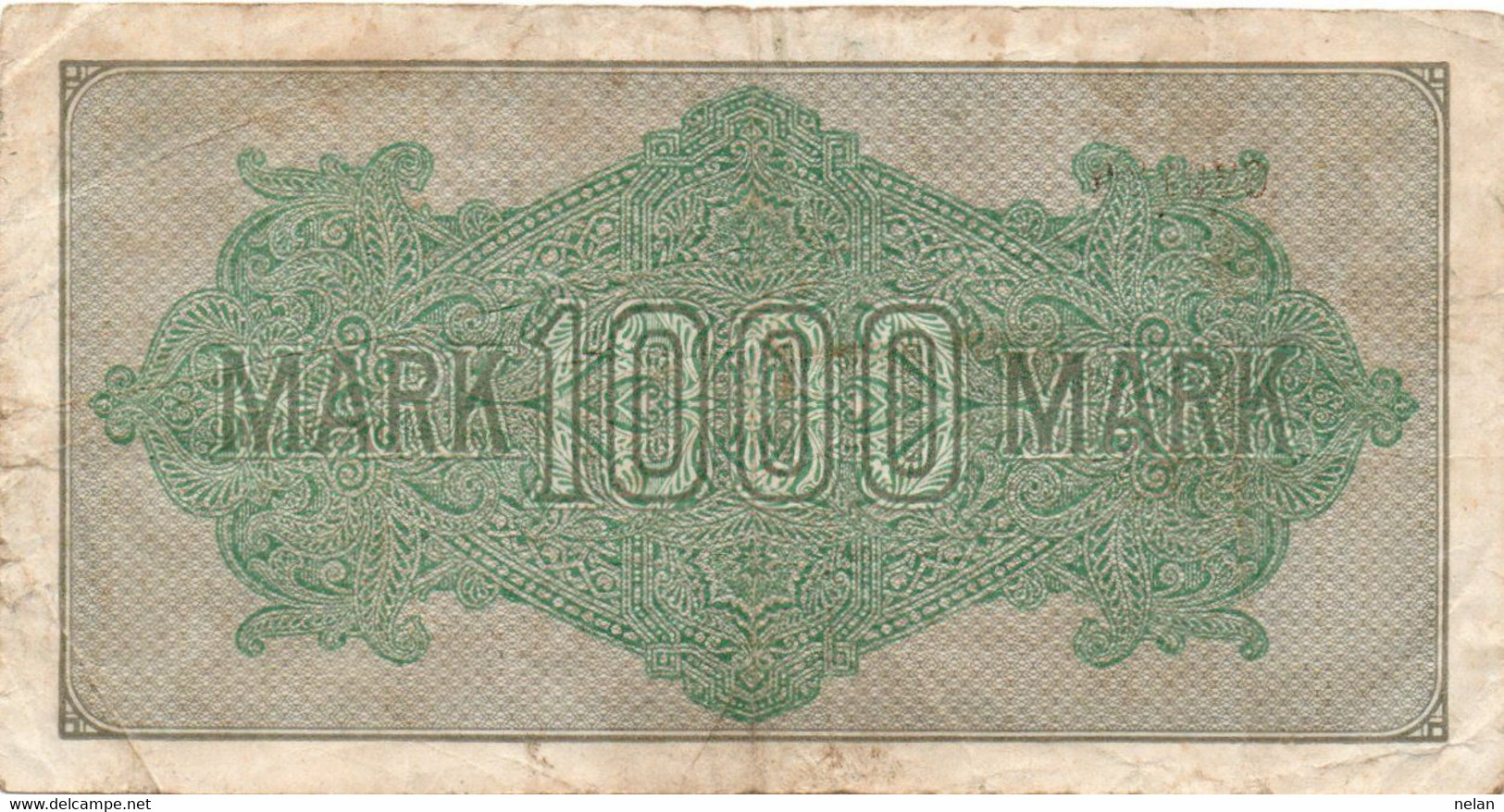 GERMANIA -1000 MARK 1922 - Wor:P-76c.3a, Ros:R-75i  - Filigrana: Maander - 1.000 Mark