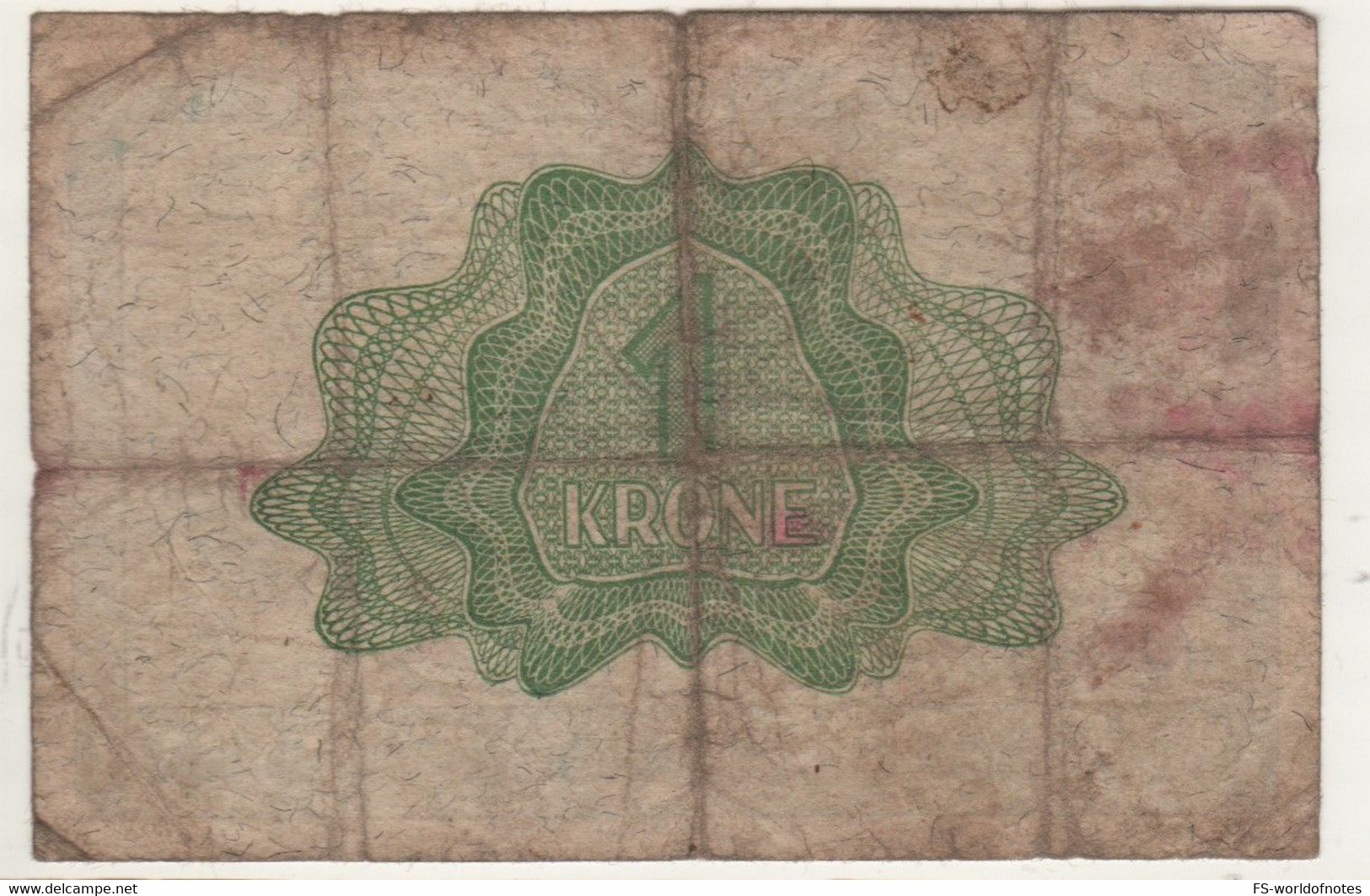 NORWAY  1 Krone   P15a   Dated 1944 - Norway