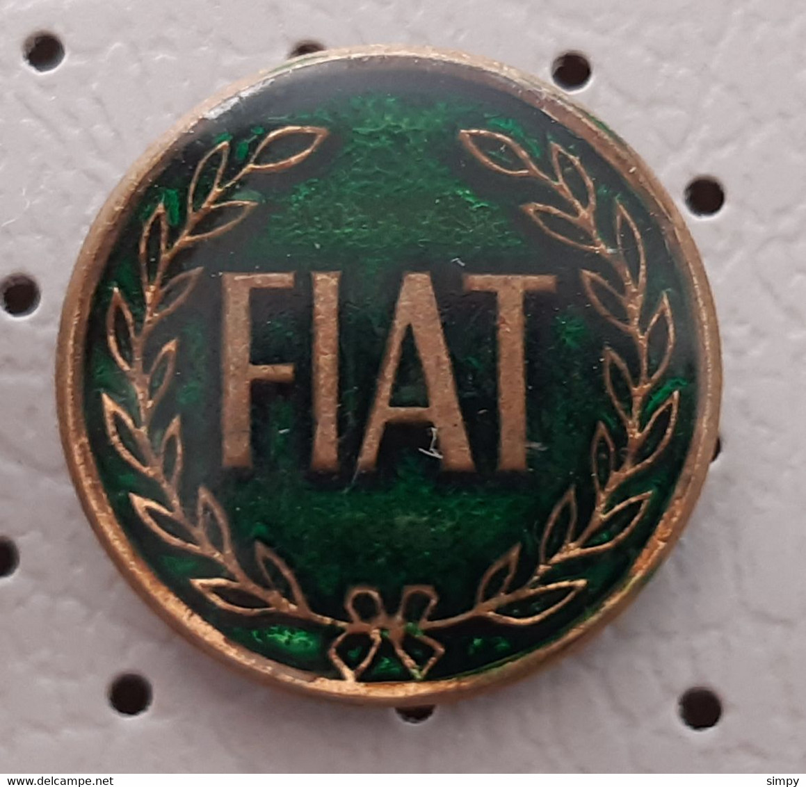 FIAT Car Logo  Vintage Pin Badge - Fiat