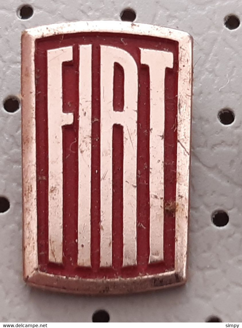 FIAT Car Logo  Vintage Pin Badge - Fiat