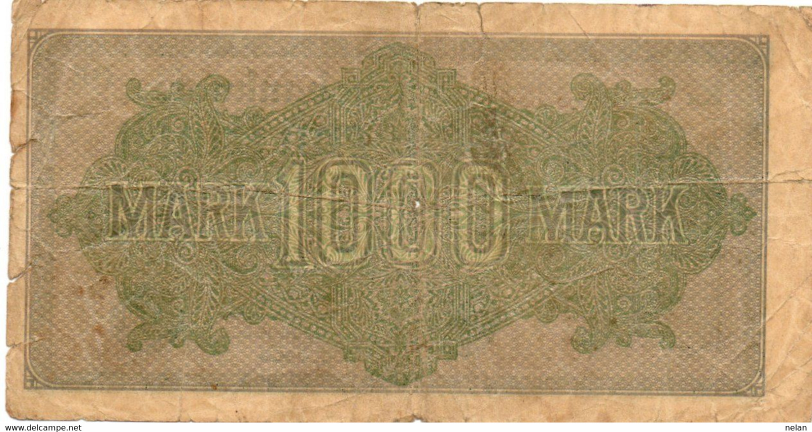 GERMANIA -1000 MARK 1922 - Wor:P-76b.2.2  - Filigrana: Dornen - 1000 Mark