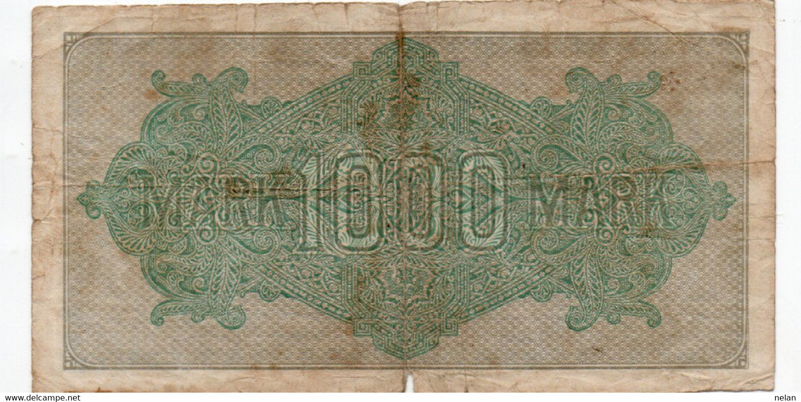 GERMANIA -1000 MARK 1922 - Wor:P-76c.3b  - Filigrana: Maander RARA - 1000 Mark