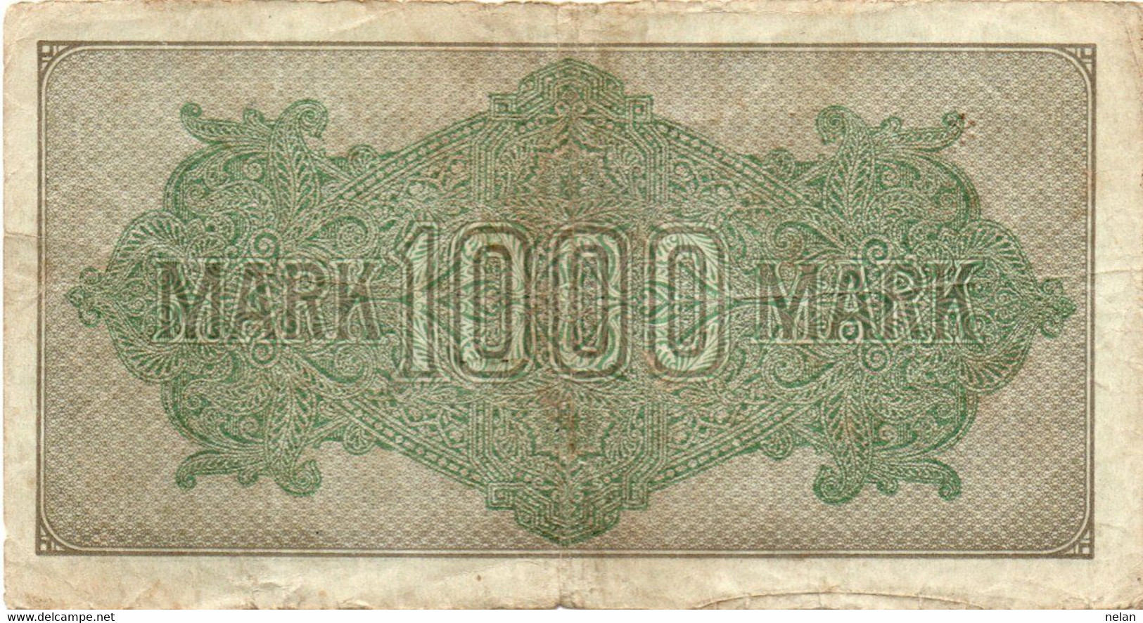 GERMANIA -1000 MARK 1922 -  Wor:P-76g.2.2 - Filigrana: Wellen - 1.000 Mark