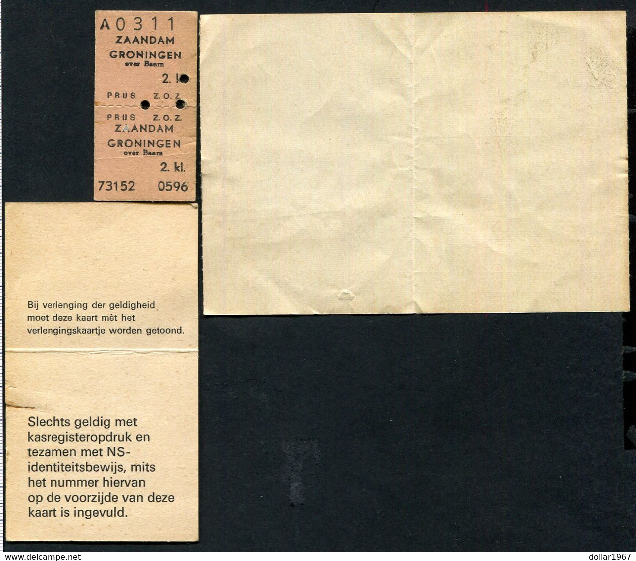 Nederlandse Spoorwegen : Kaarten 1969  + ,2 Scans For Condition. (Originalscan !! ) - Europa