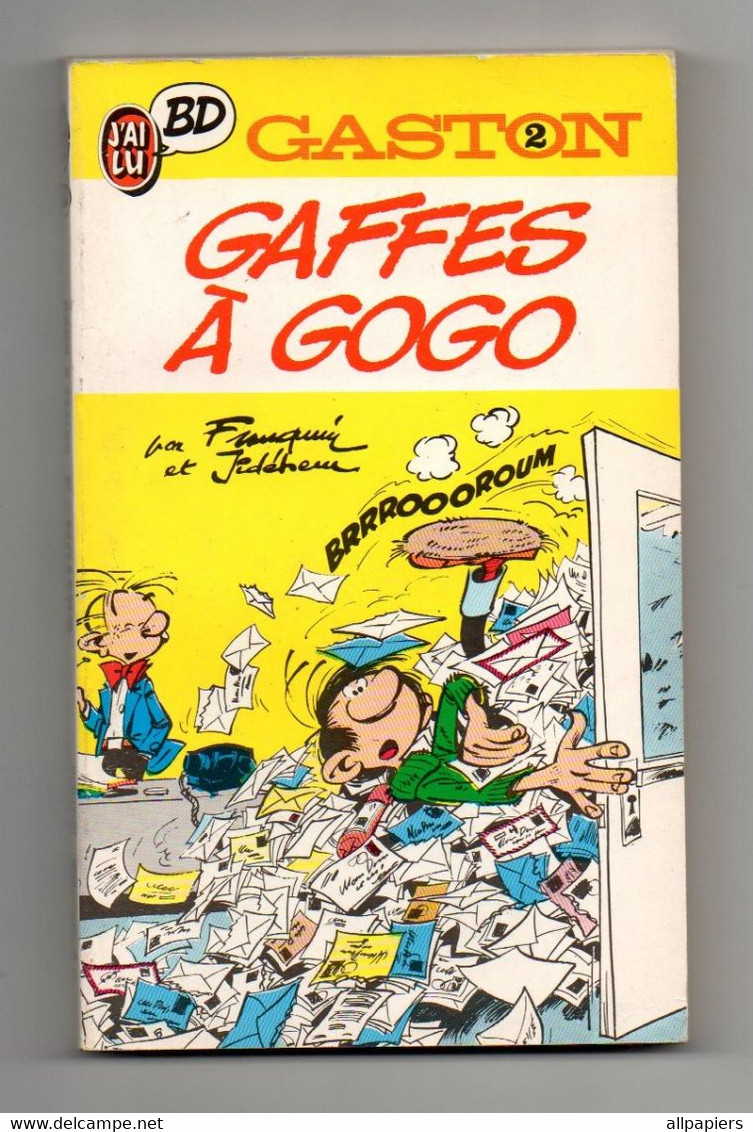 Gaston N°2 Gaffes à Gogo - Collection J'ai Lu BD De 1989 - Gaston