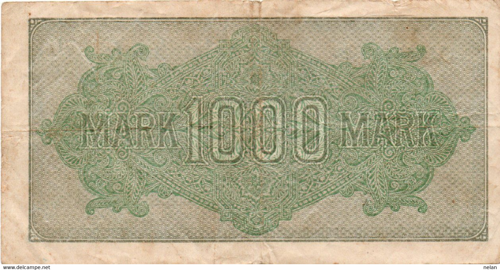 GERMANIA -1000 MARK 1922 - Wor:P-76e.2, Ros:R-75n  - Filigrana: Gitter Mit 8 - 1000 Mark