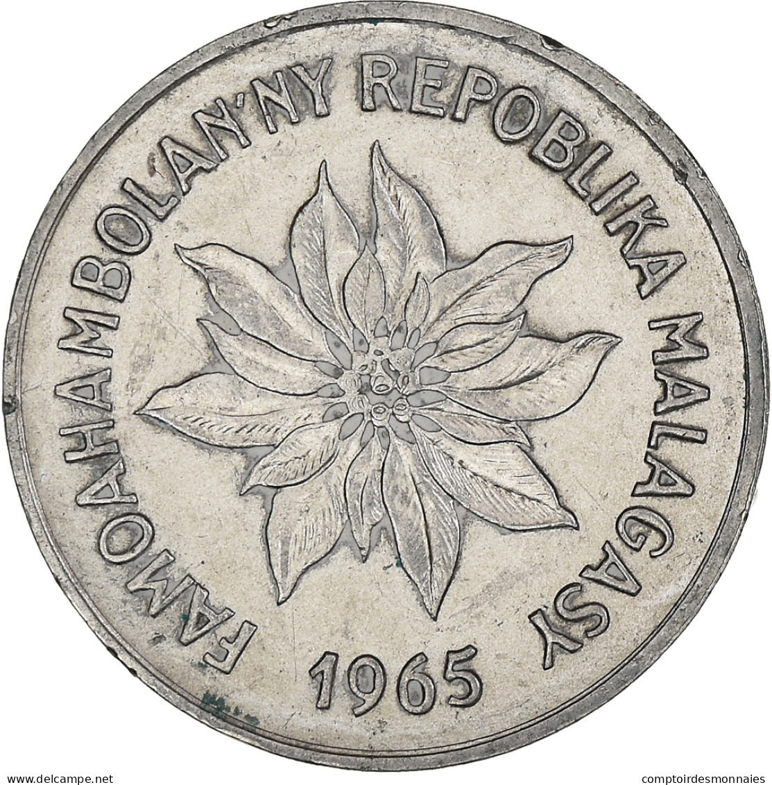 Monnaie, Madagascar, 2 Francs, 1965 - Madagaskar