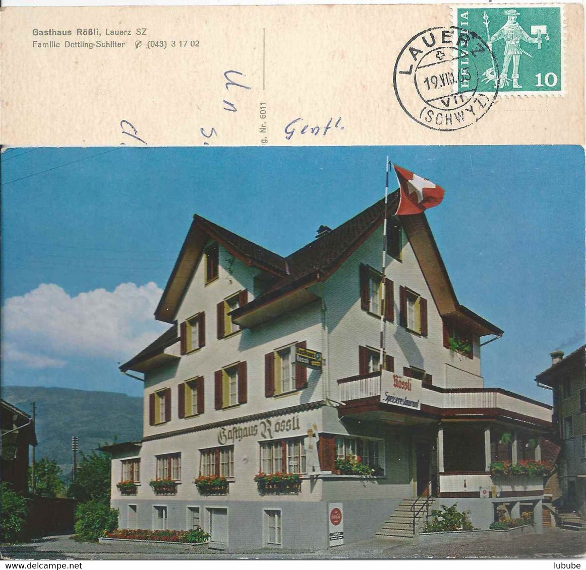 Lauerz - Gasthaus Rössli          1963 - Lauerz