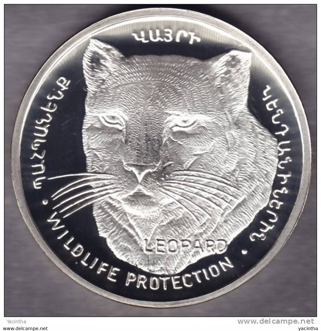 @Y@   Nagorno Karabakh  1000 Dram 2004 Silver Coin. Rare Wildlife Coin Leopard  Proof - Nagorno-Karabakh