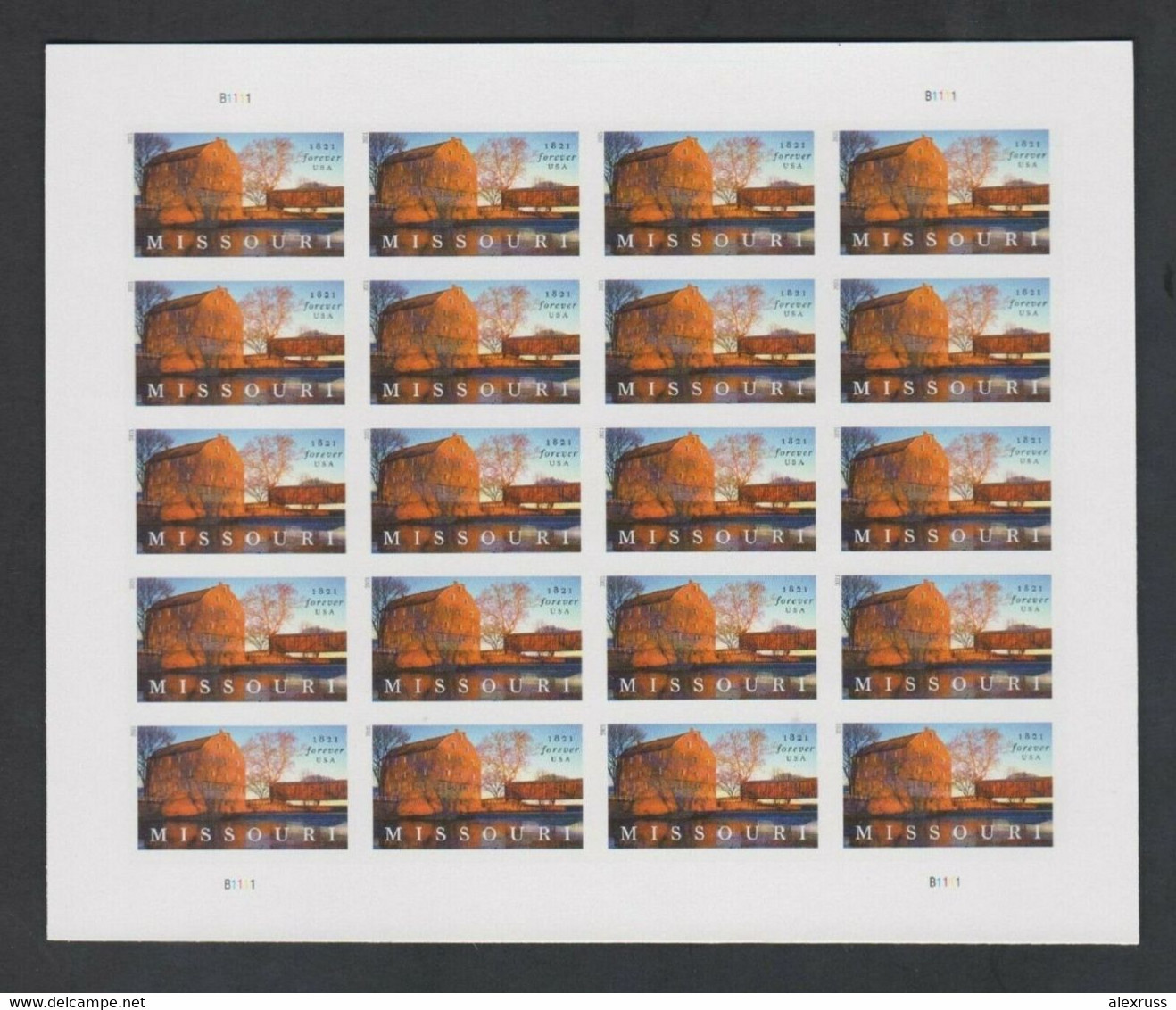 US 2021, Full Sheet Of 20 Missouri Statehood Forever 0.63c Stamps, Scott # 5626 ,VF MNH** - Sheets