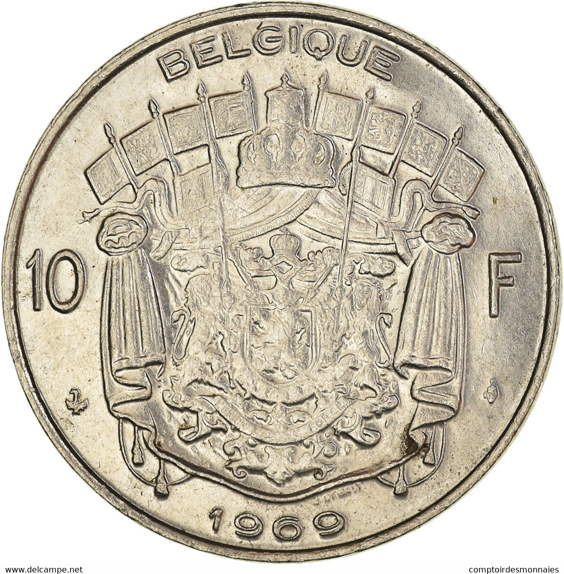 Monnaie, Belgique, 10 Francs, 10 Frank, 1969 - 10 Frank