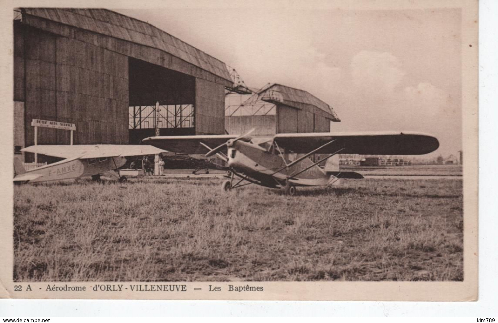 94 - Val De Marne - Aérodrome D'Orly- Villeneuve - Avion - Aviation - Hangar - - Noiseau