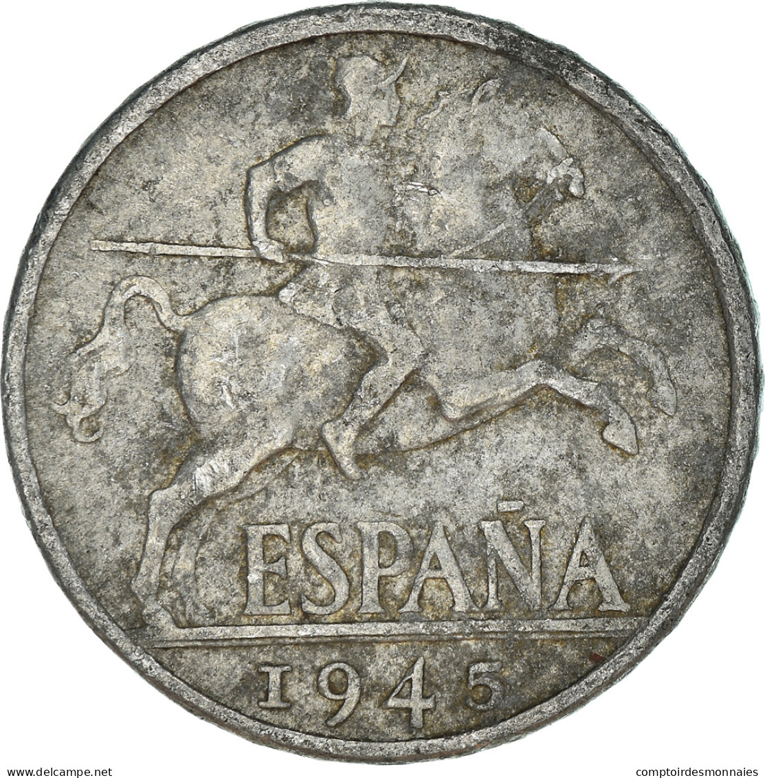 Monnaie, Espagne, 10 Centimos, 1945 - 10 Centimos