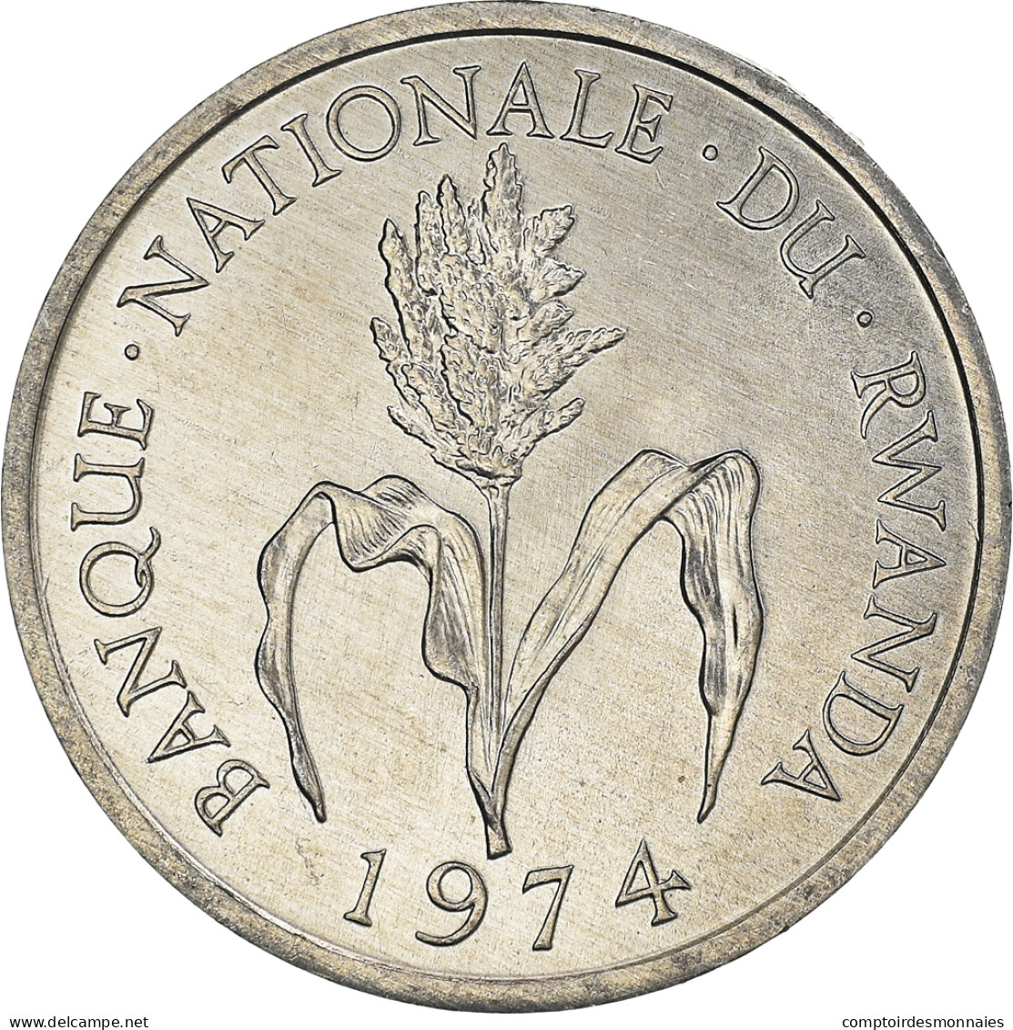 Monnaie, Rwanda, Franc, 1974, British Royal Mint, FDC, Aluminium, KM:12 - Rwanda