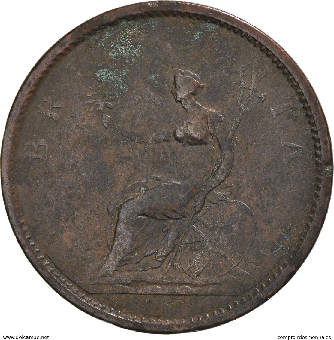 Monnaie, Grande-Bretagne, George III, Penny, 1807, TB+, Cuivre, KM:663 - C. 1 Penny