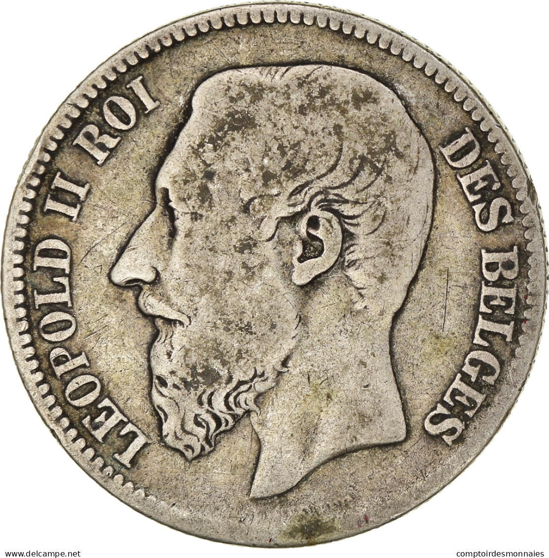 Monnaie, Belgique, Leopold II, 2 Francs, 2 Frank, 1867, TB+, Argent, KM:30.1 - 2 Frank