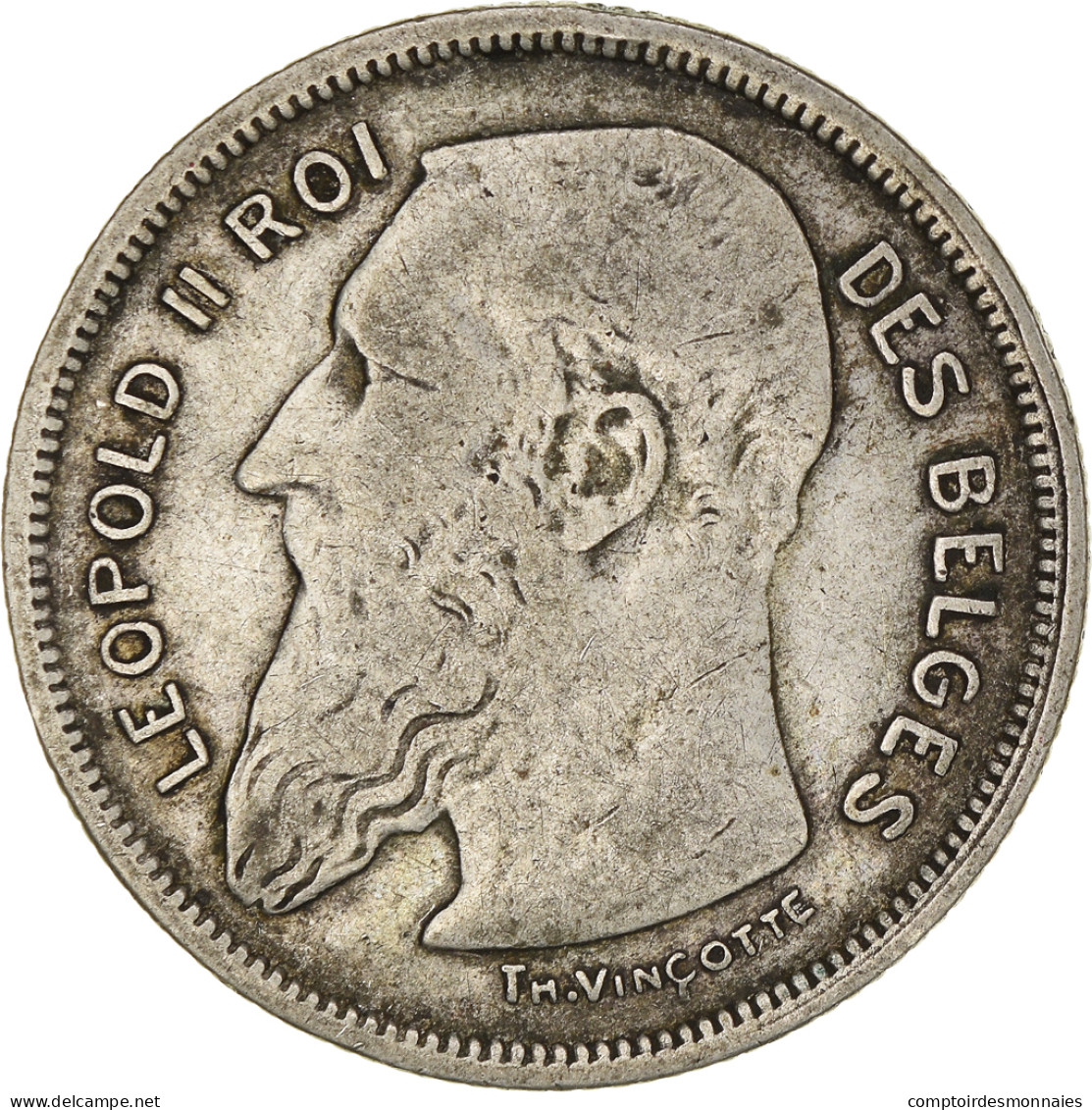 Monnaie, Belgique, 2 Francs, 2 Frank, 1909, TB+, Argent, KM:58.1 - 2 Francs