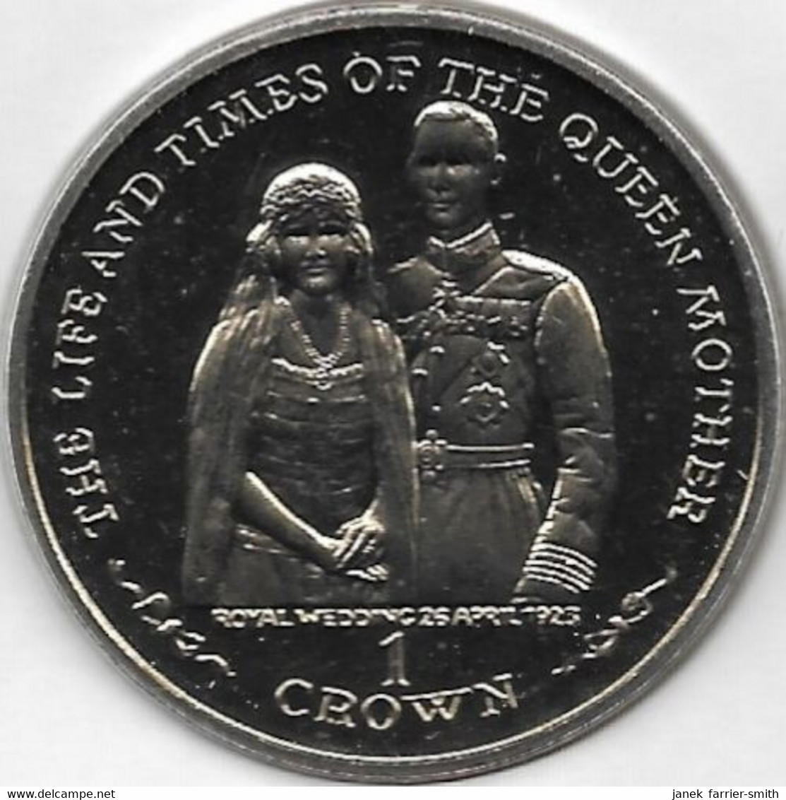 1999 Isle Of Man 1 Crown The Life & Times Of The Queen Mother 1923 Coin Cover - Isle Of Man